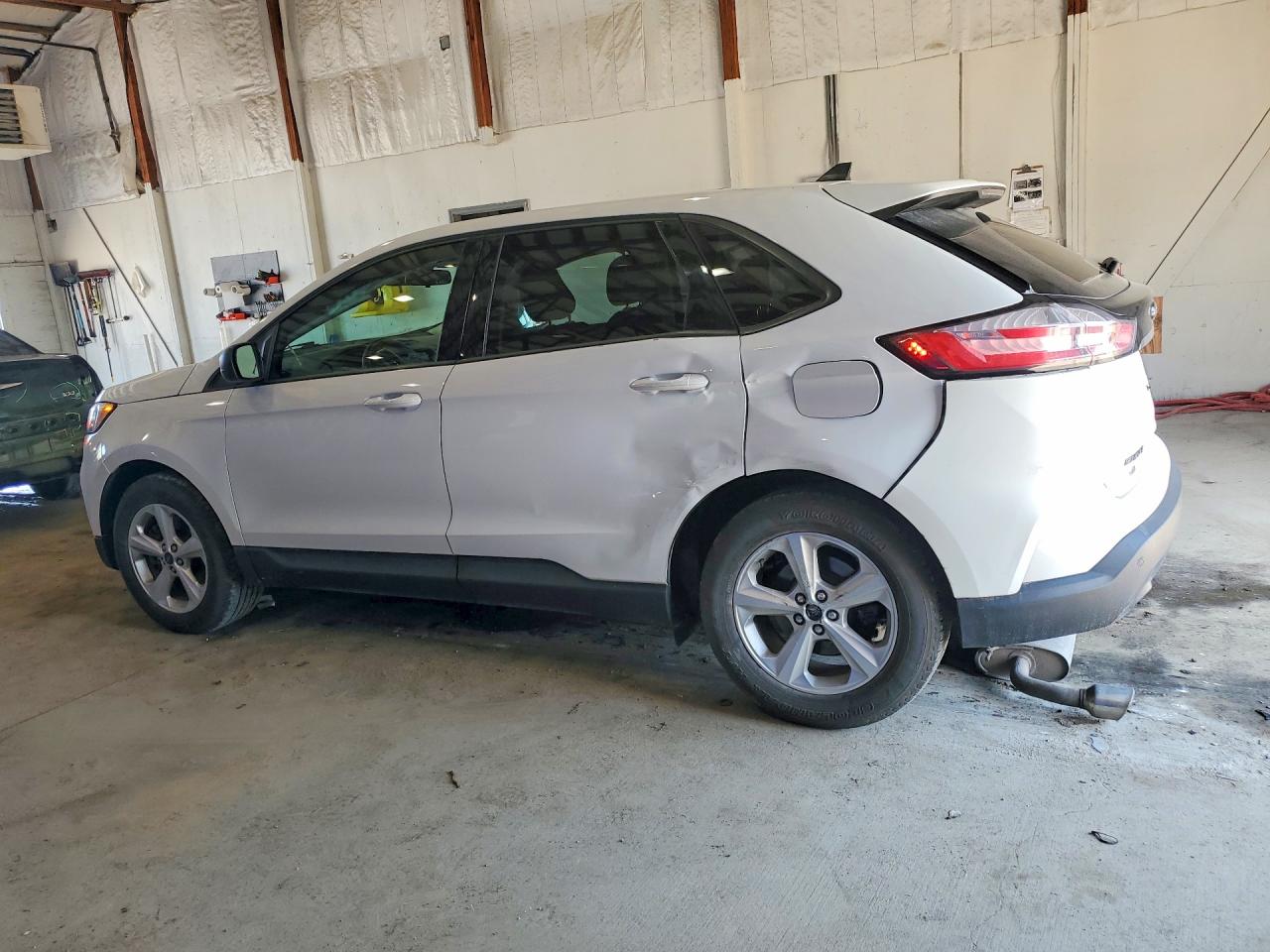 2020 Ford Edge Se White vin: 2FMPK4G90LBA34507