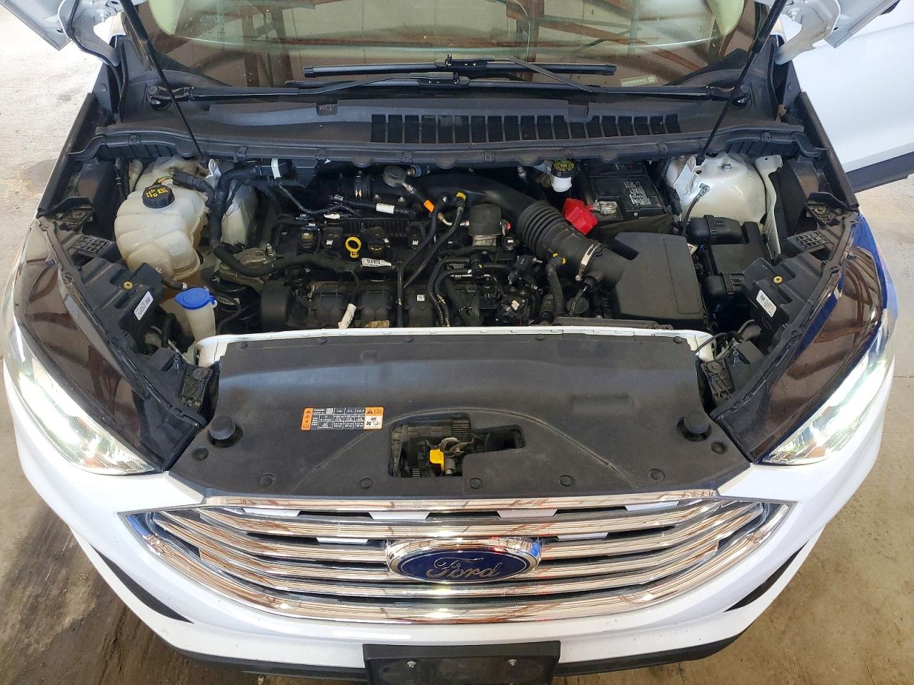 2020 Ford Edge Se White vin: 2FMPK4G90LBA34507