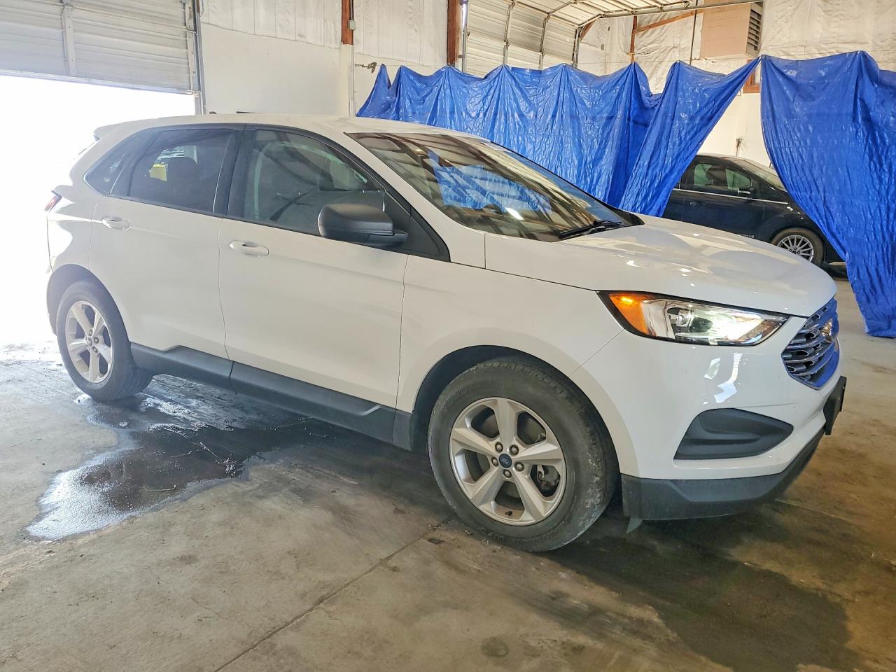 2020 Ford Edge Se White vin: 2FMPK4G90LBA34507