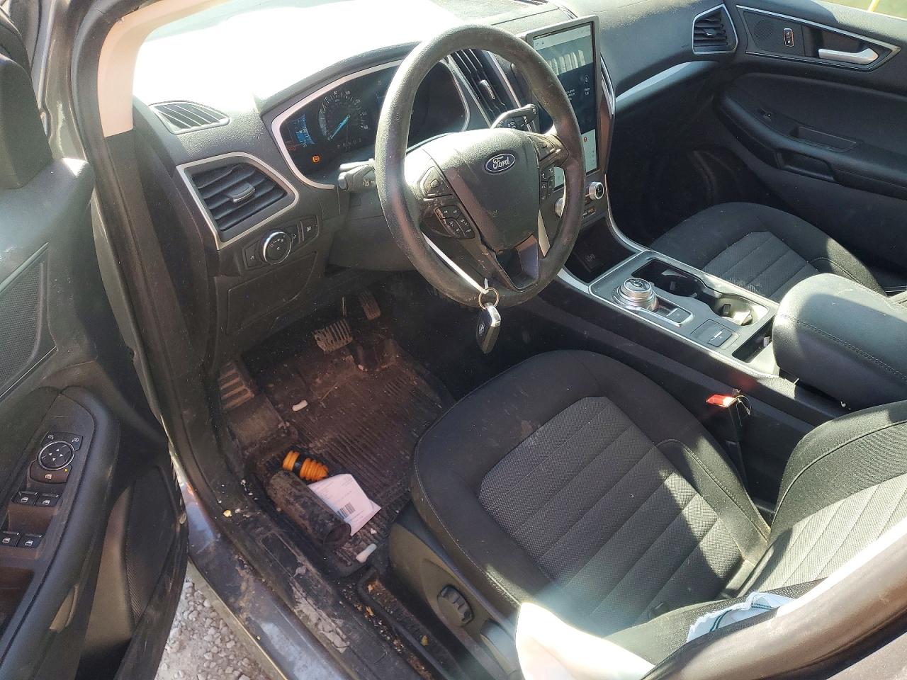 2021 Ford Edge Se Gray vin: 2FMPK4G91MBA17166