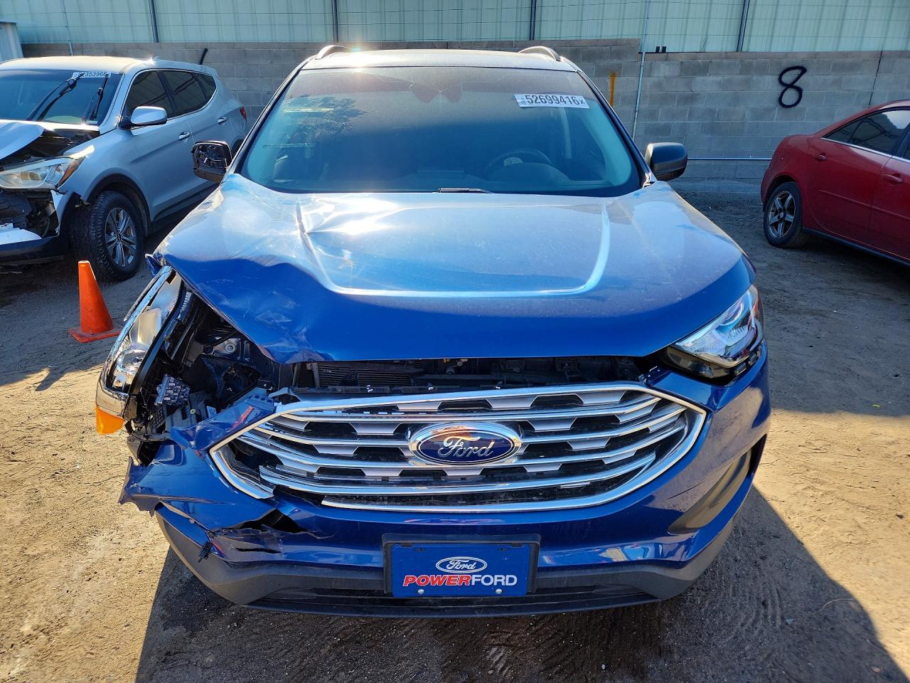 2022 Ford Edge Se Blue vin: 2FMPK4G92NBA43129