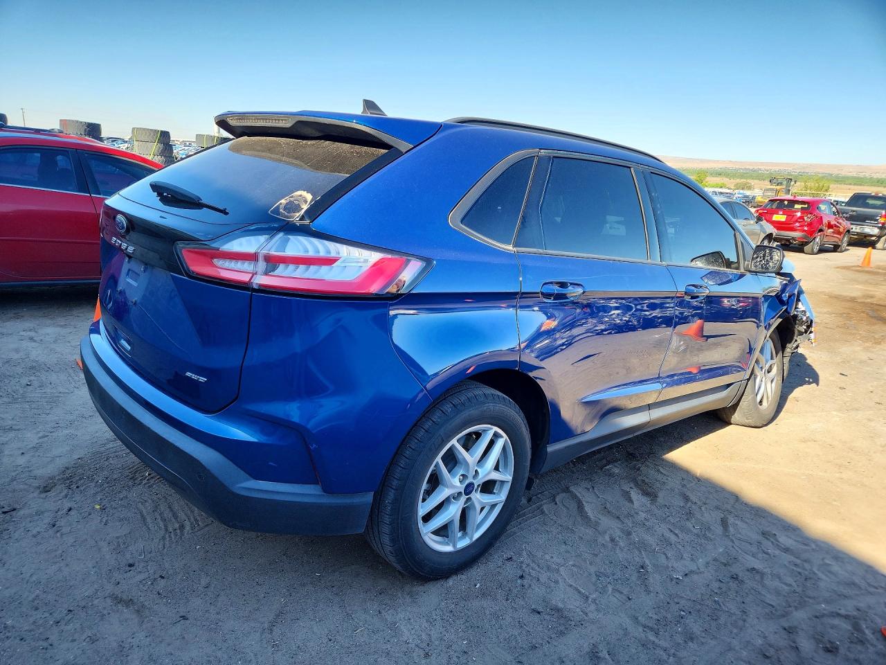2022 Ford Edge Se Blue vin: 2FMPK4G92NBA43129
