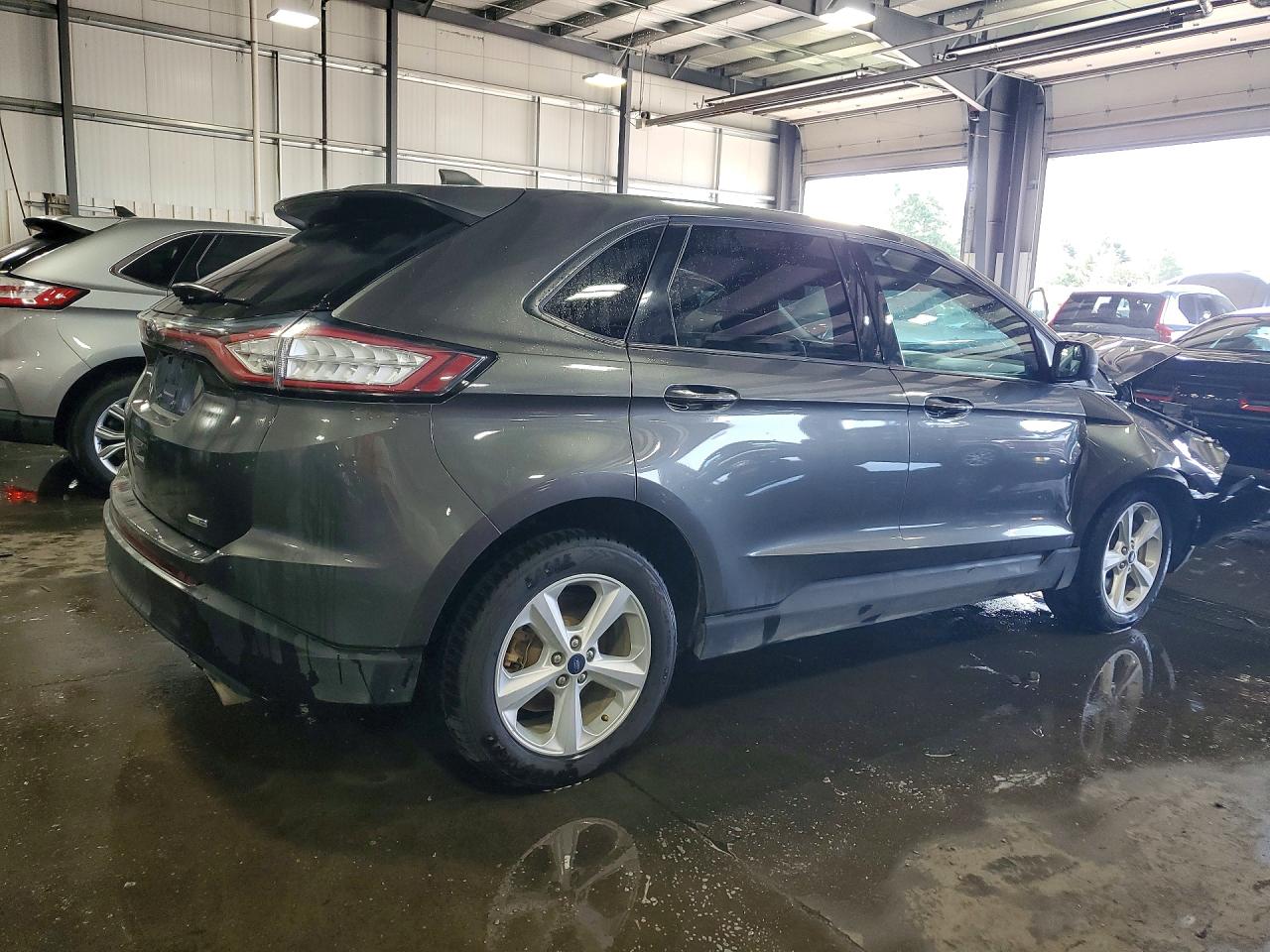 2016 Ford Edge Se Gray vin: 2FMPK4G93GBB26653