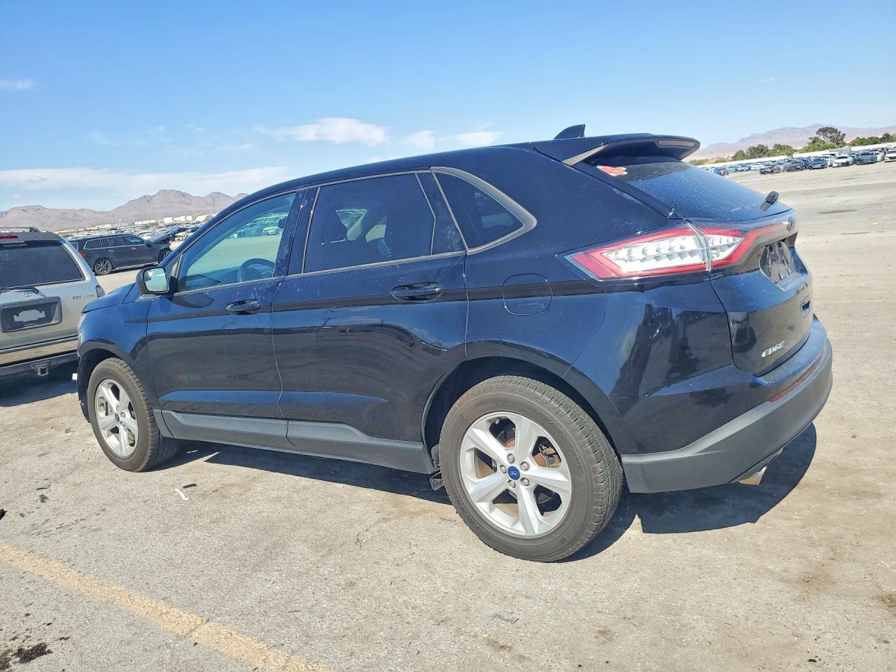 2016 Ford Edge Se Black vin: 2FMPK4G95GBB61419