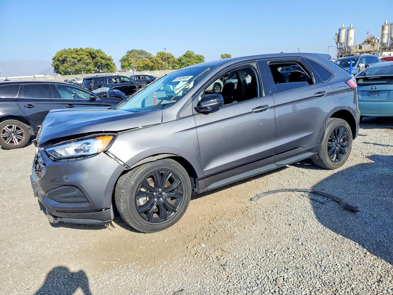 2022 Ford Edge Se Silver vin: 2FMPK4G95NBA40323