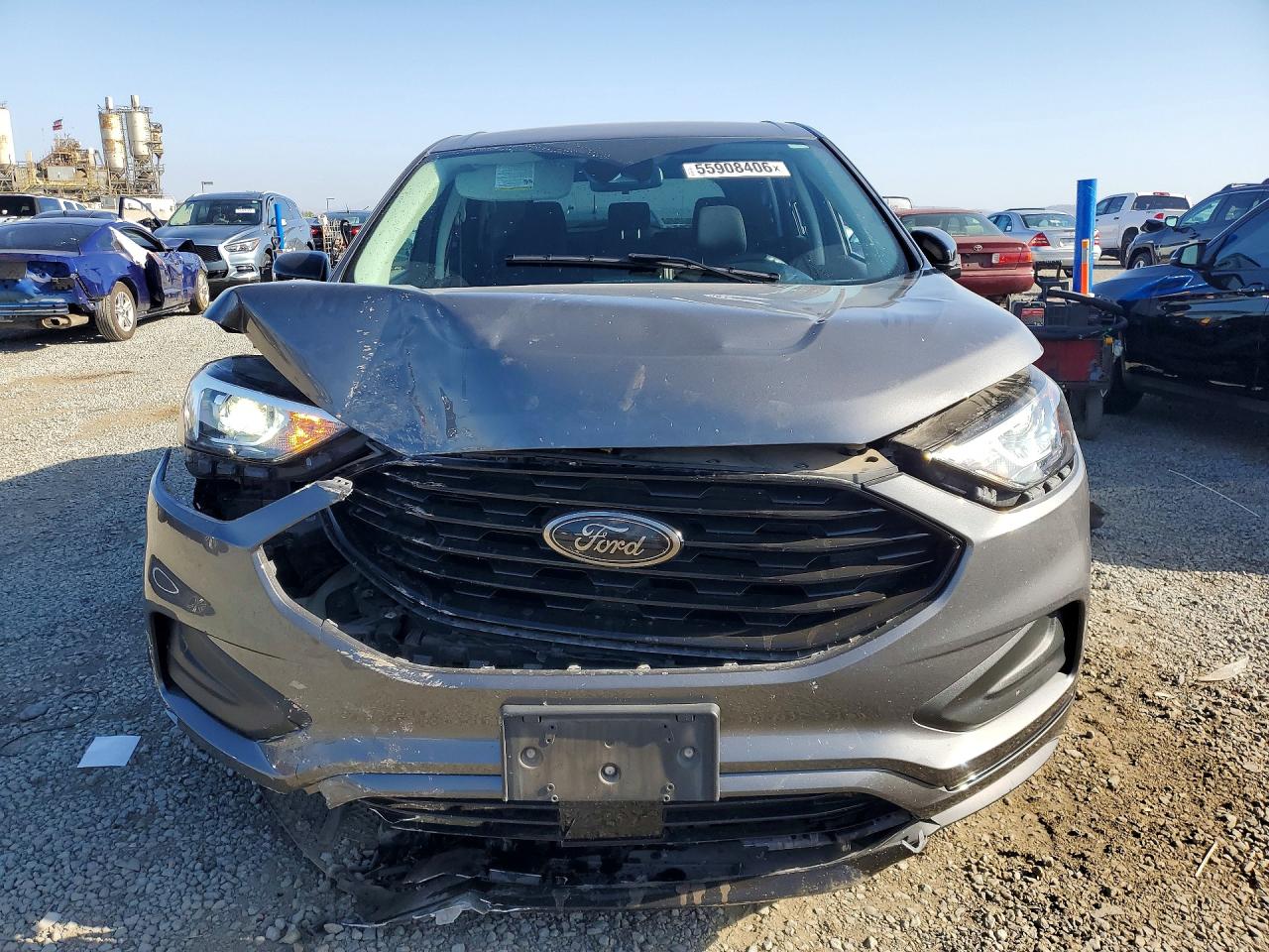 2022 Ford Edge Se Silver vin: 2FMPK4G95NBA40323