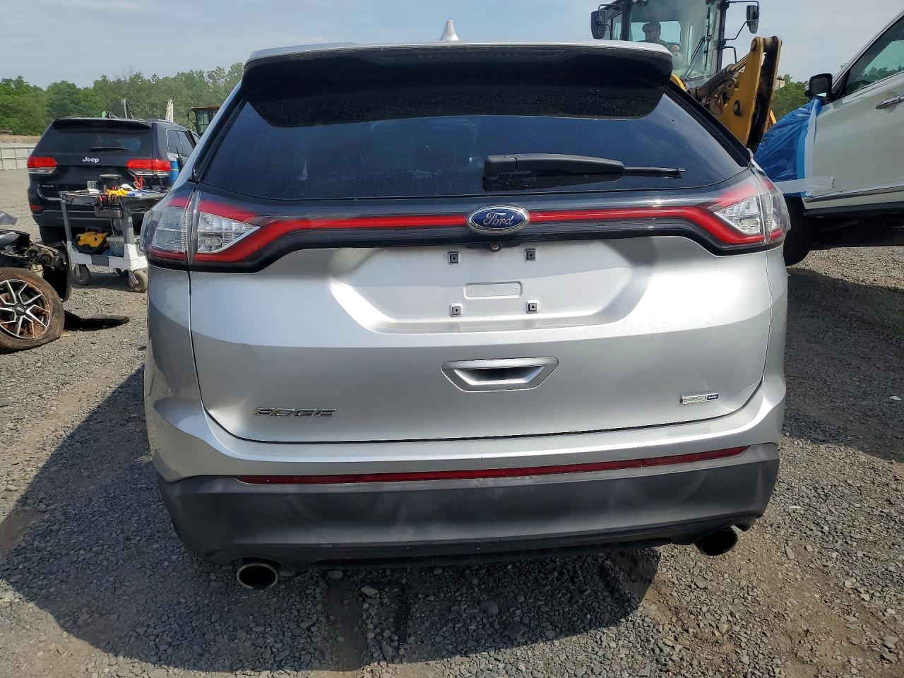 2017 Ford Edge Se Серебряный vin: 2FMPK4G96HBC24187