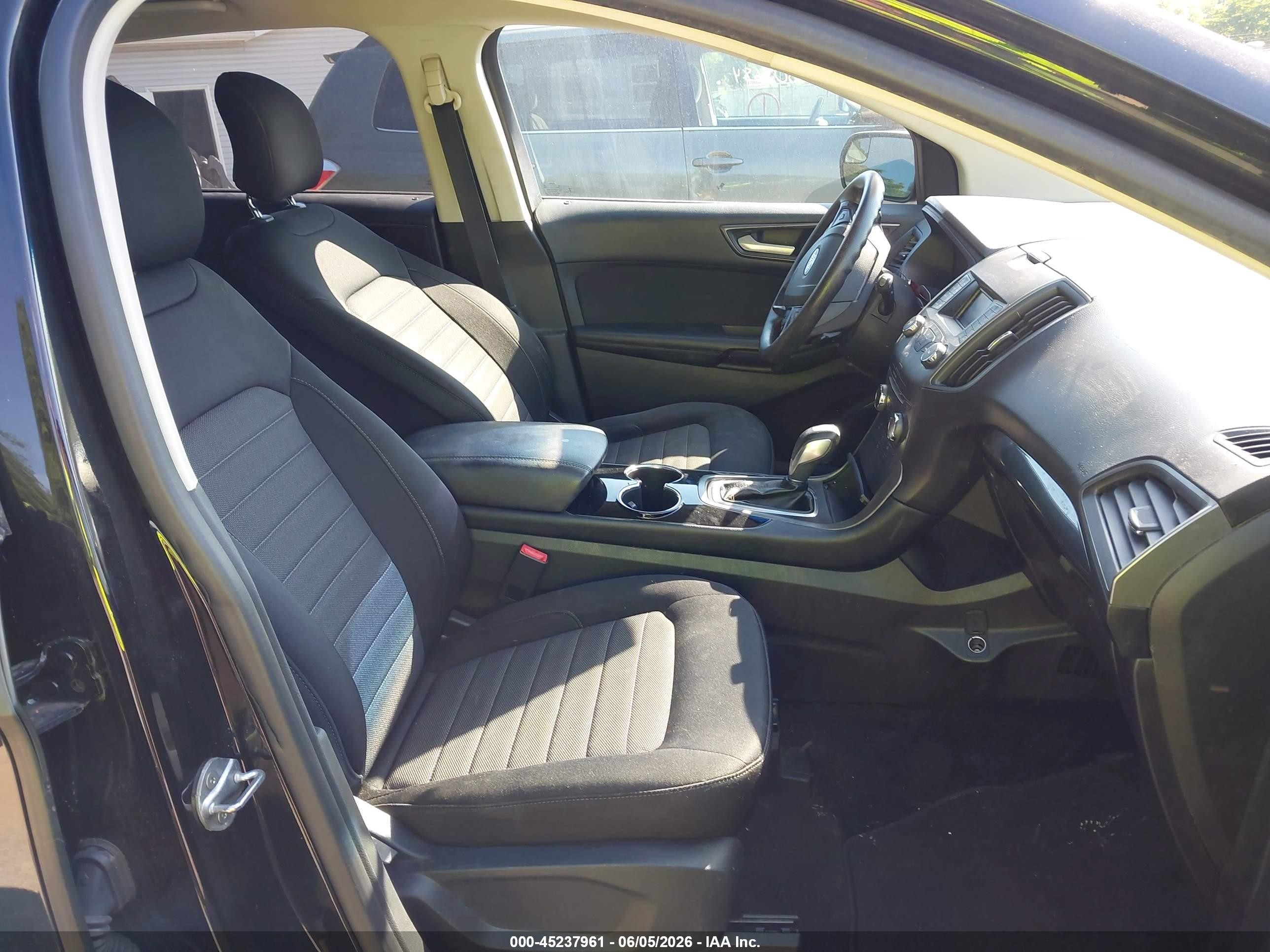 2018 Ford Edge Se Black vin: 2FMPK4G96JBB49626