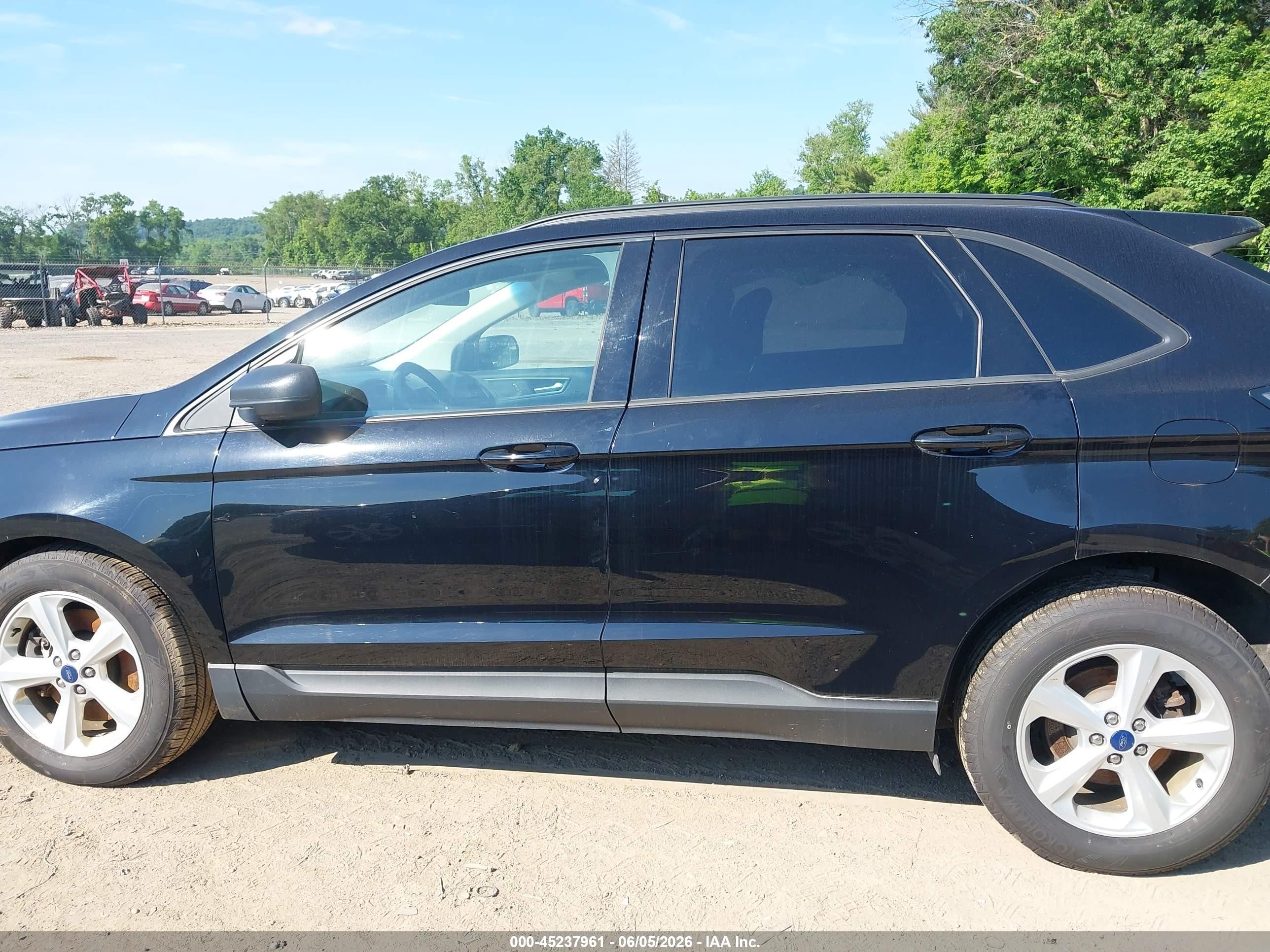 2018 Ford Edge Se Black vin: 2FMPK4G96JBB49626