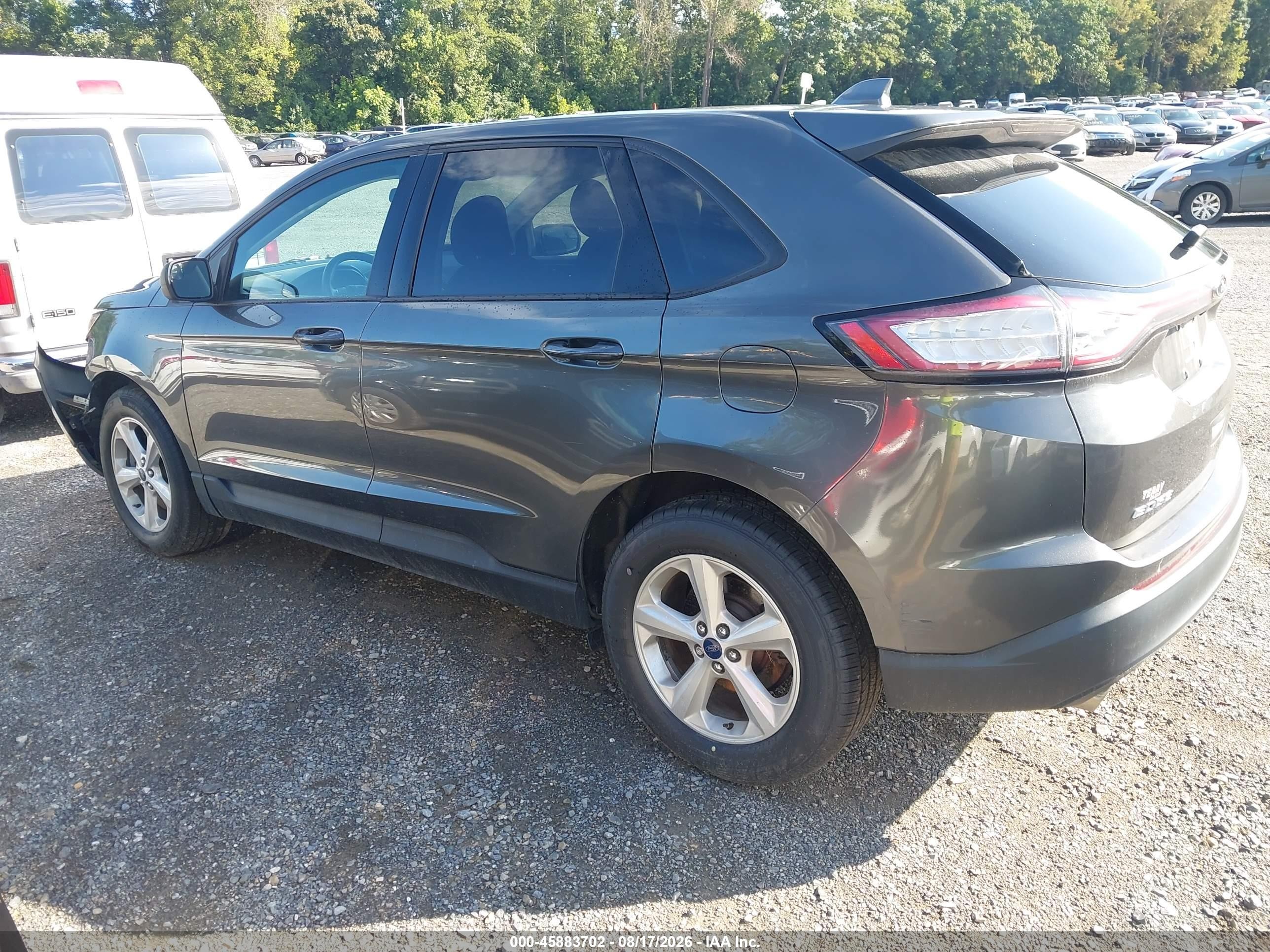2016 Ford Edge Se Gray vin: 2FMPK4G97GBB46257