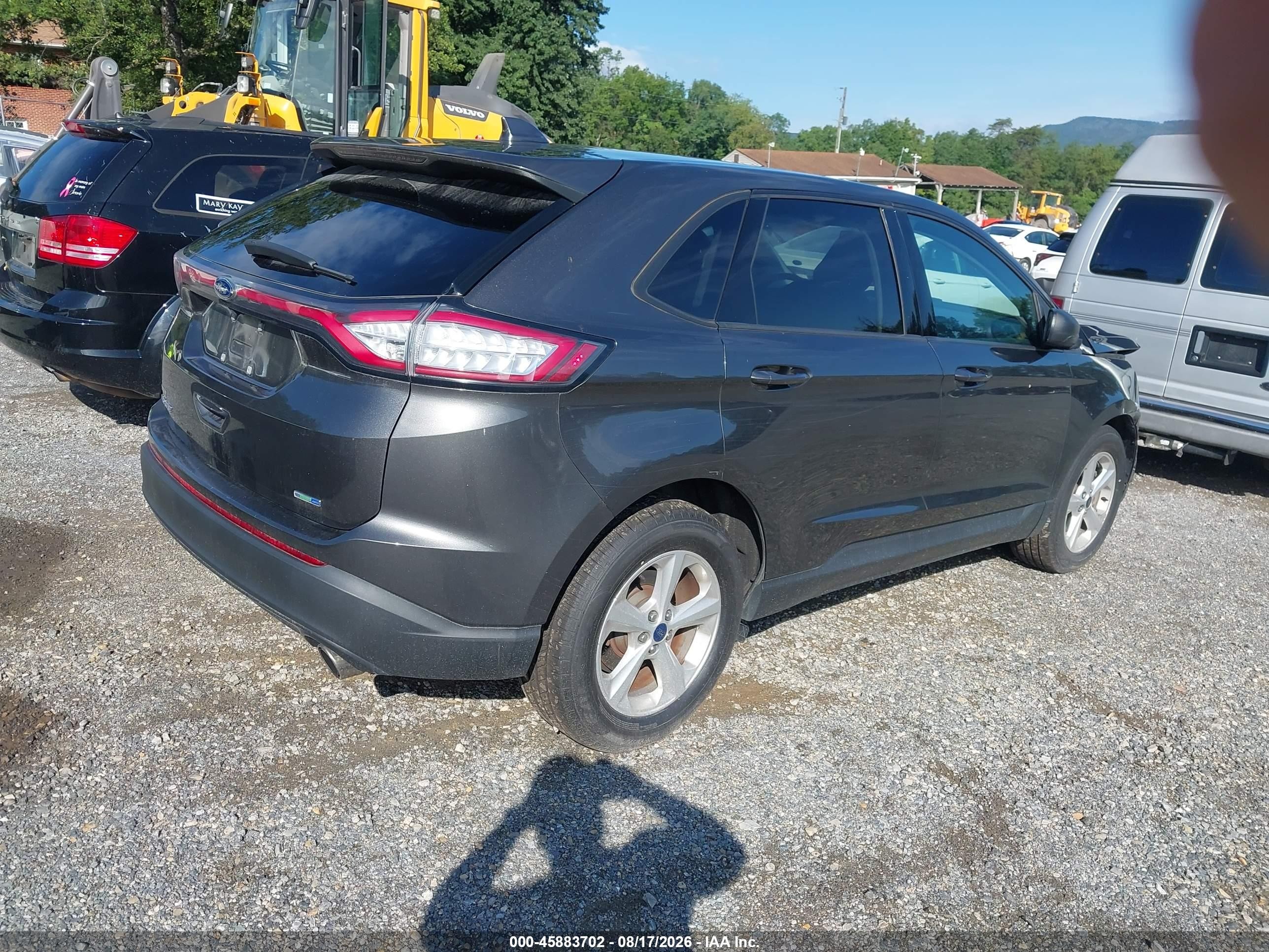 2016 Ford Edge Se Gray vin: 2FMPK4G97GBB46257