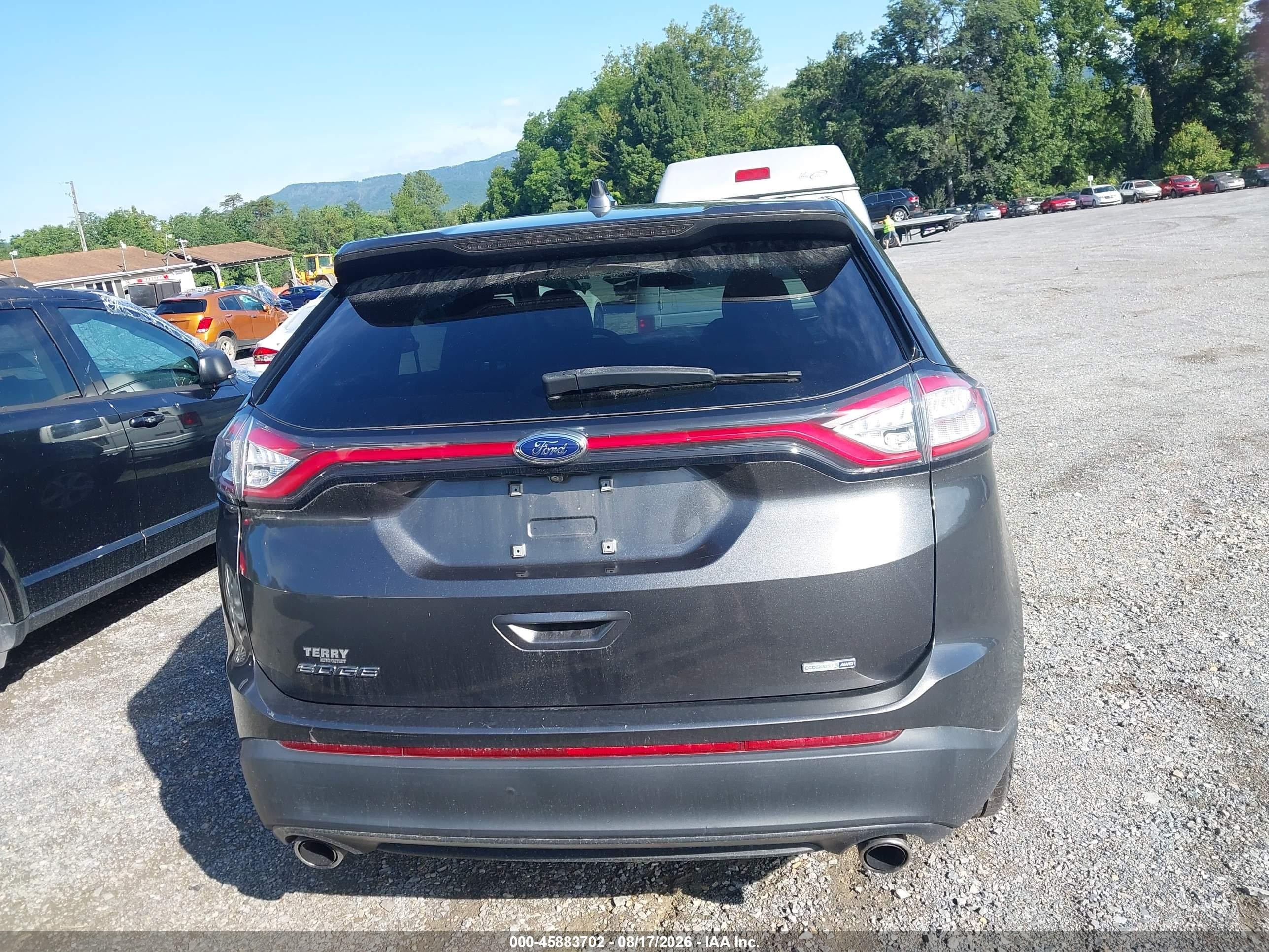 2016 Ford Edge Se Gray vin: 2FMPK4G97GBB46257