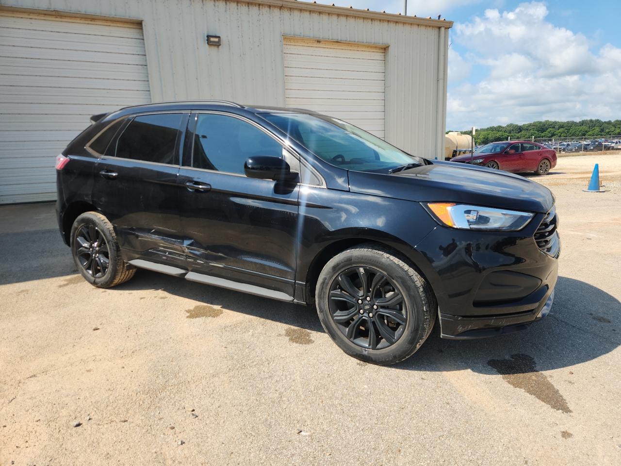 2022 Ford Edge Se Black vin: 2FMPK4G97NBA42378 Damage: Right Rear Door, Dent(S) W/ Paint Dmg, > 12 Inches