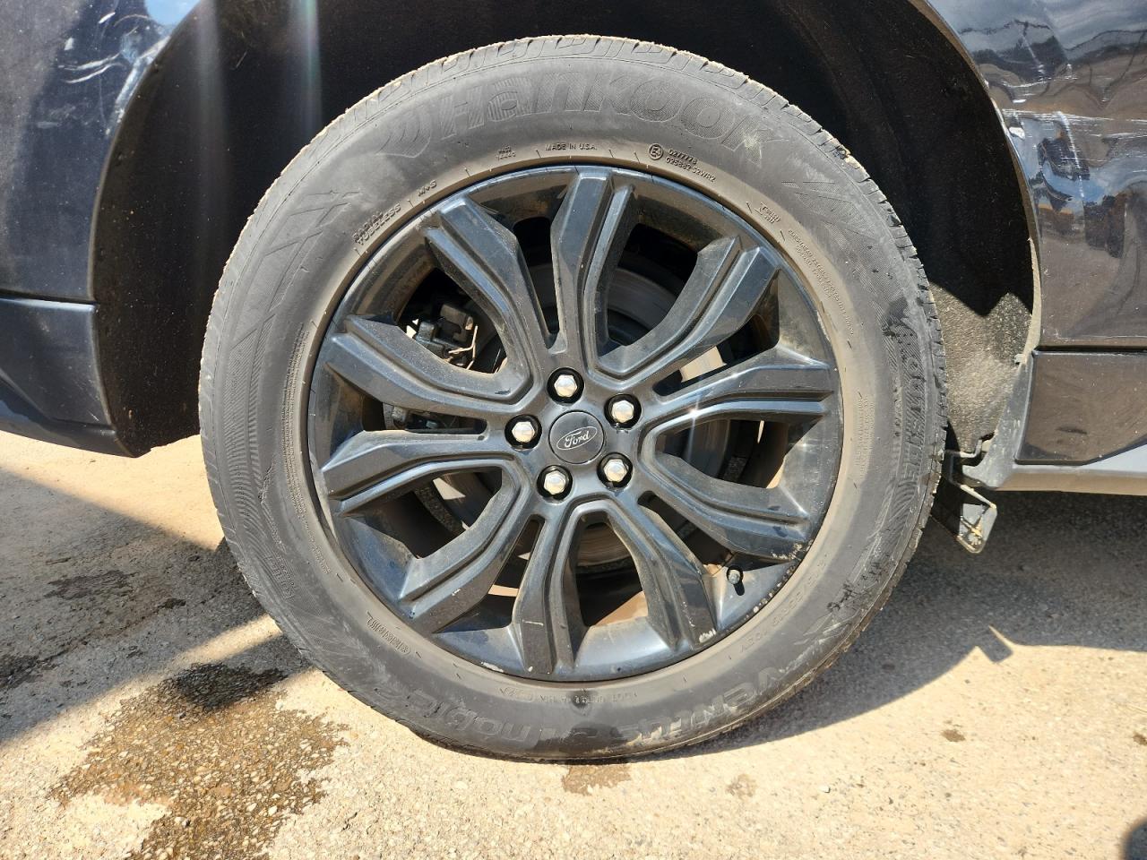 2022 Ford Edge Se Black vin: 2FMPK4G97NBA42378 Damage: Right Rear Wheel, Curb Rash, > 12 Inches