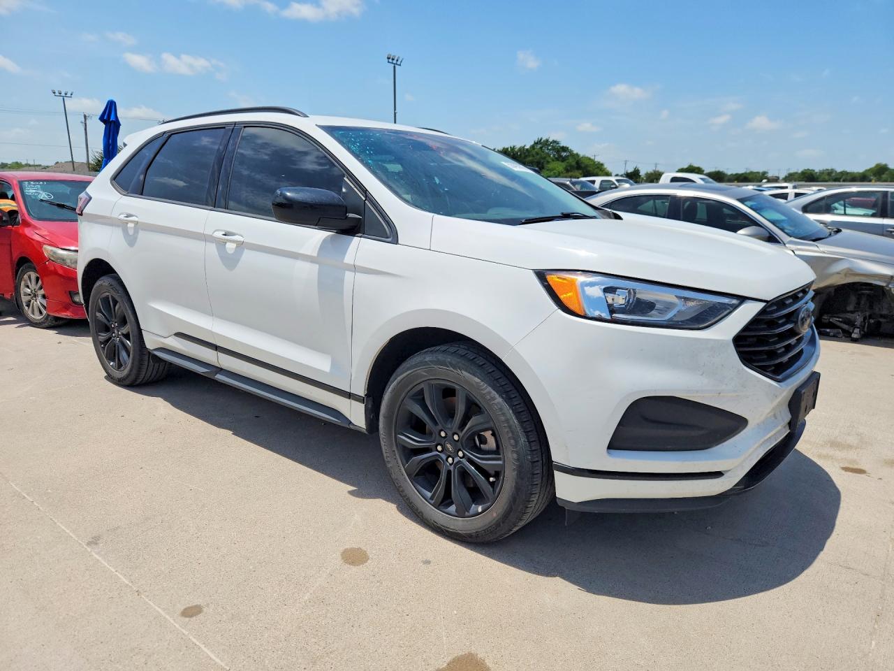 2024 Ford Edge Se White vin: 2FMPK4G99RBA46230