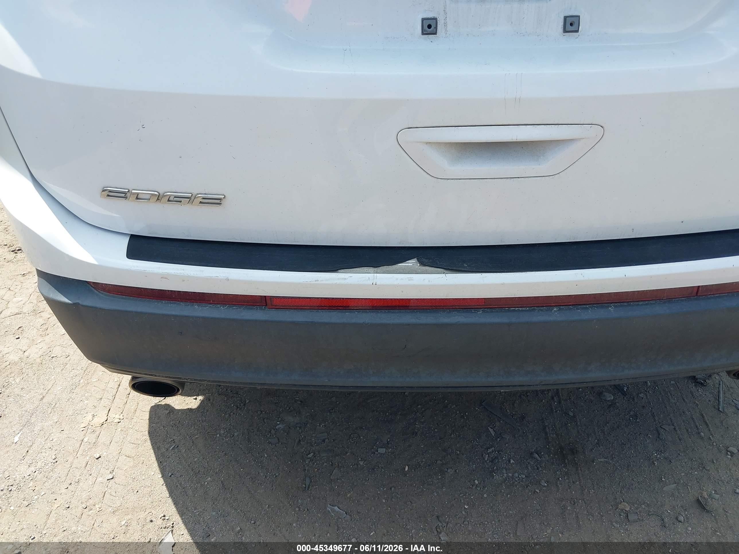 2016 Ford Edge Se White vin: 2FMPK4G9XGBB43238