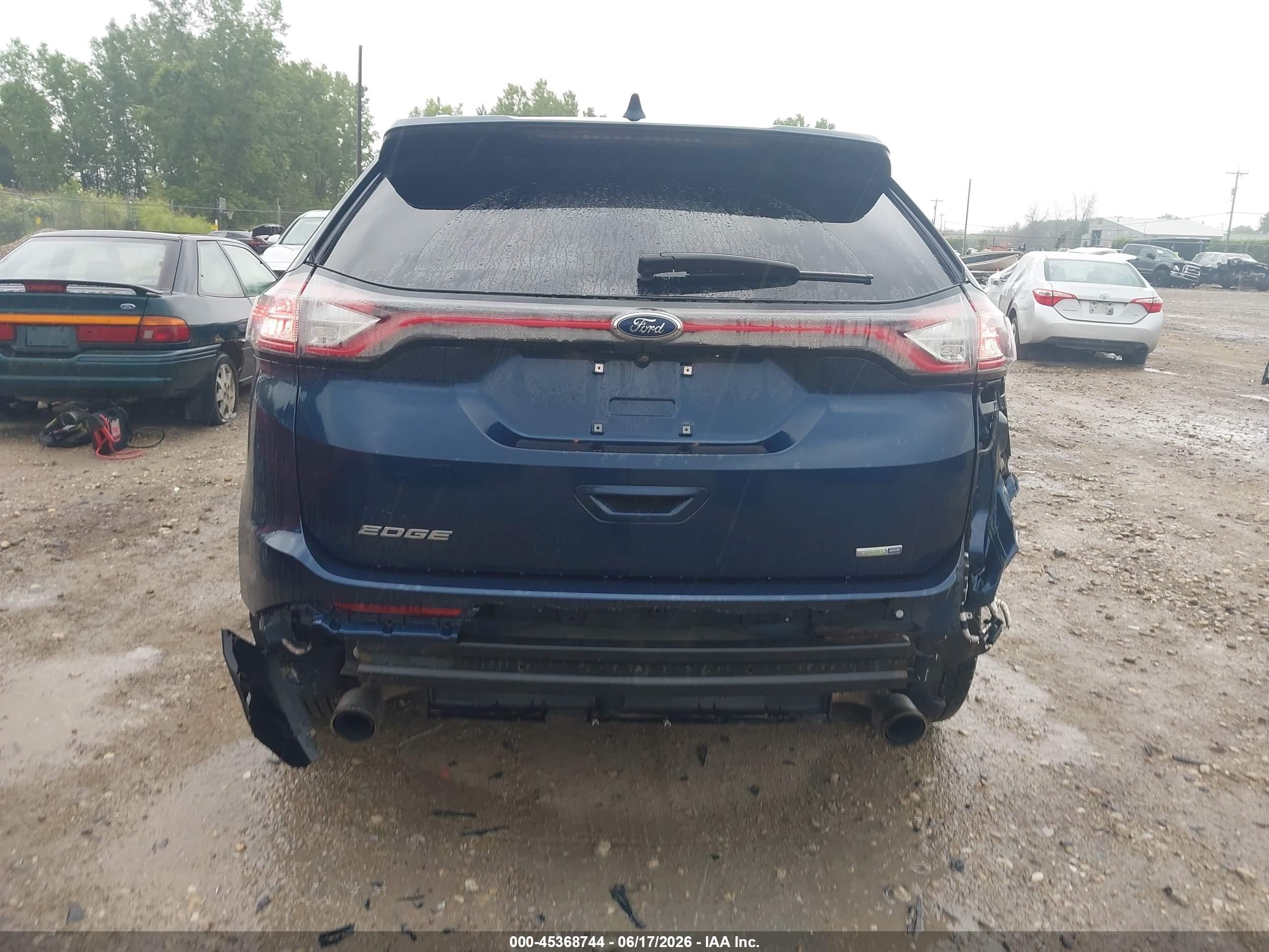 2017 Ford Edge Se Dark Blue vin: 2FMPK4G9XHBC60318