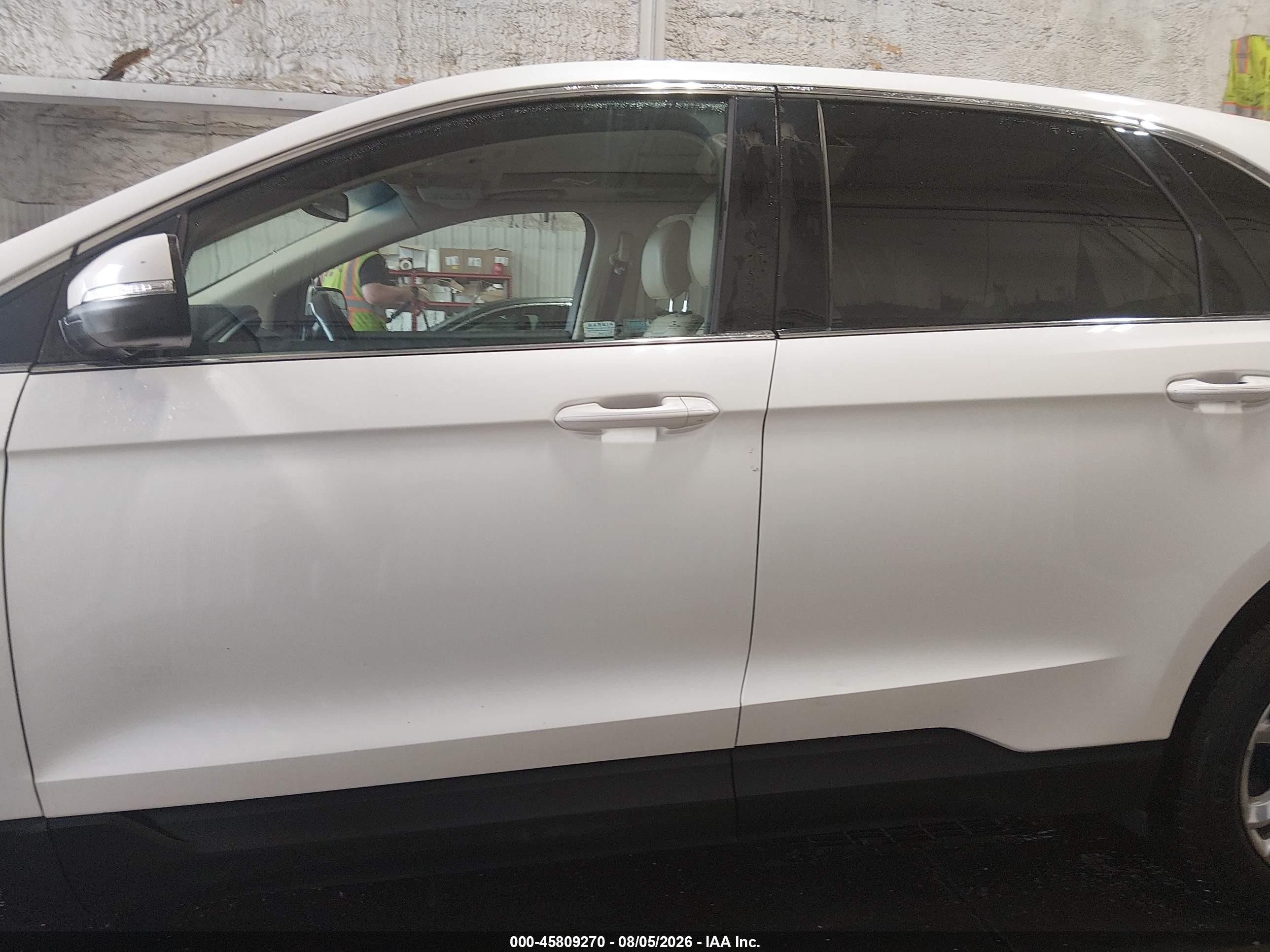 2015 Ford Edge Sel White vin: 2FMPK4J80FBB21537
