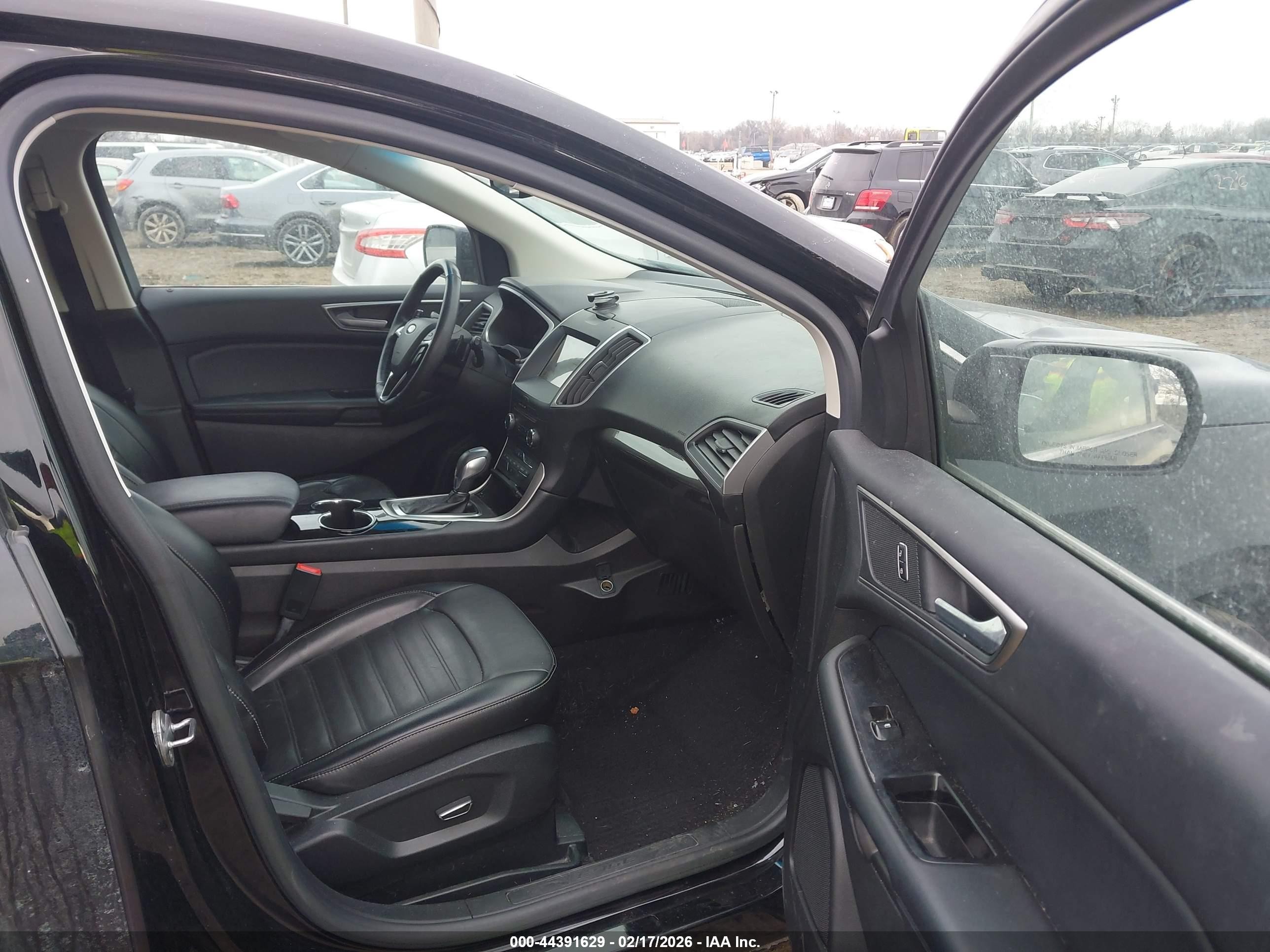 2017 Ford Edge Sel Black vin: 2FMPK4J80HBB82793