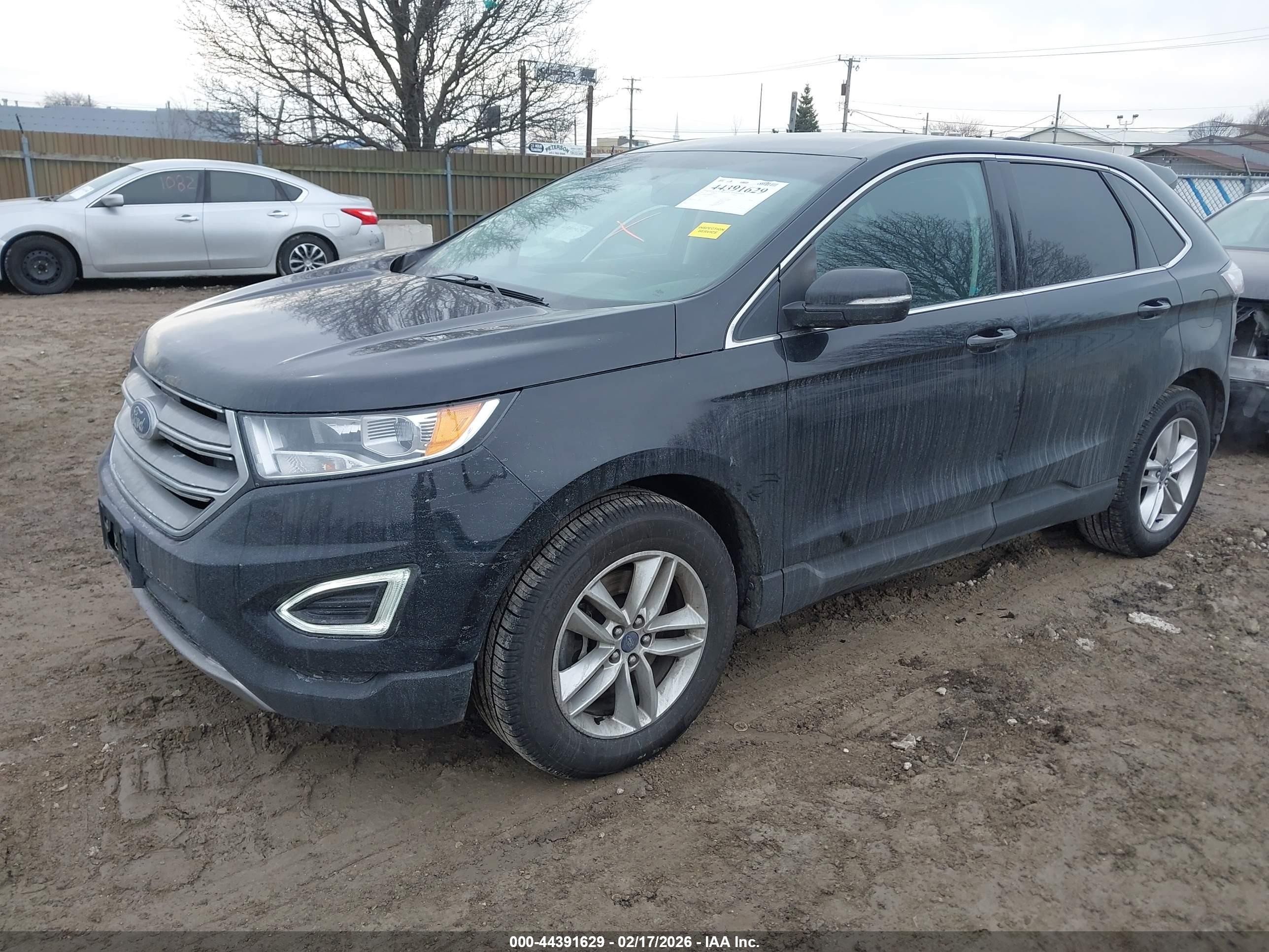 2017 Ford Edge Sel Black vin: 2FMPK4J80HBB82793