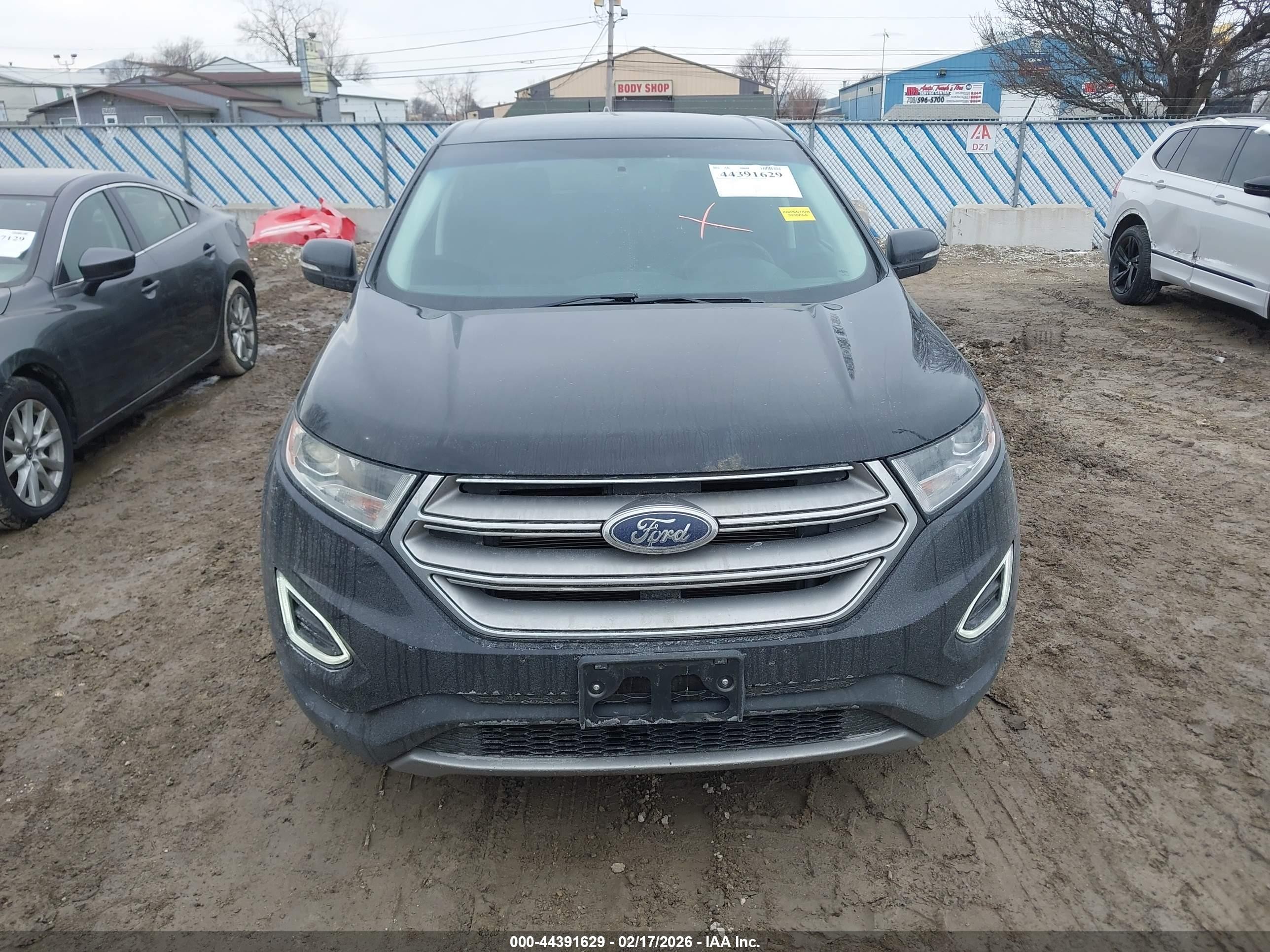 2017 Ford Edge Sel Black vin: 2FMPK4J80HBB82793