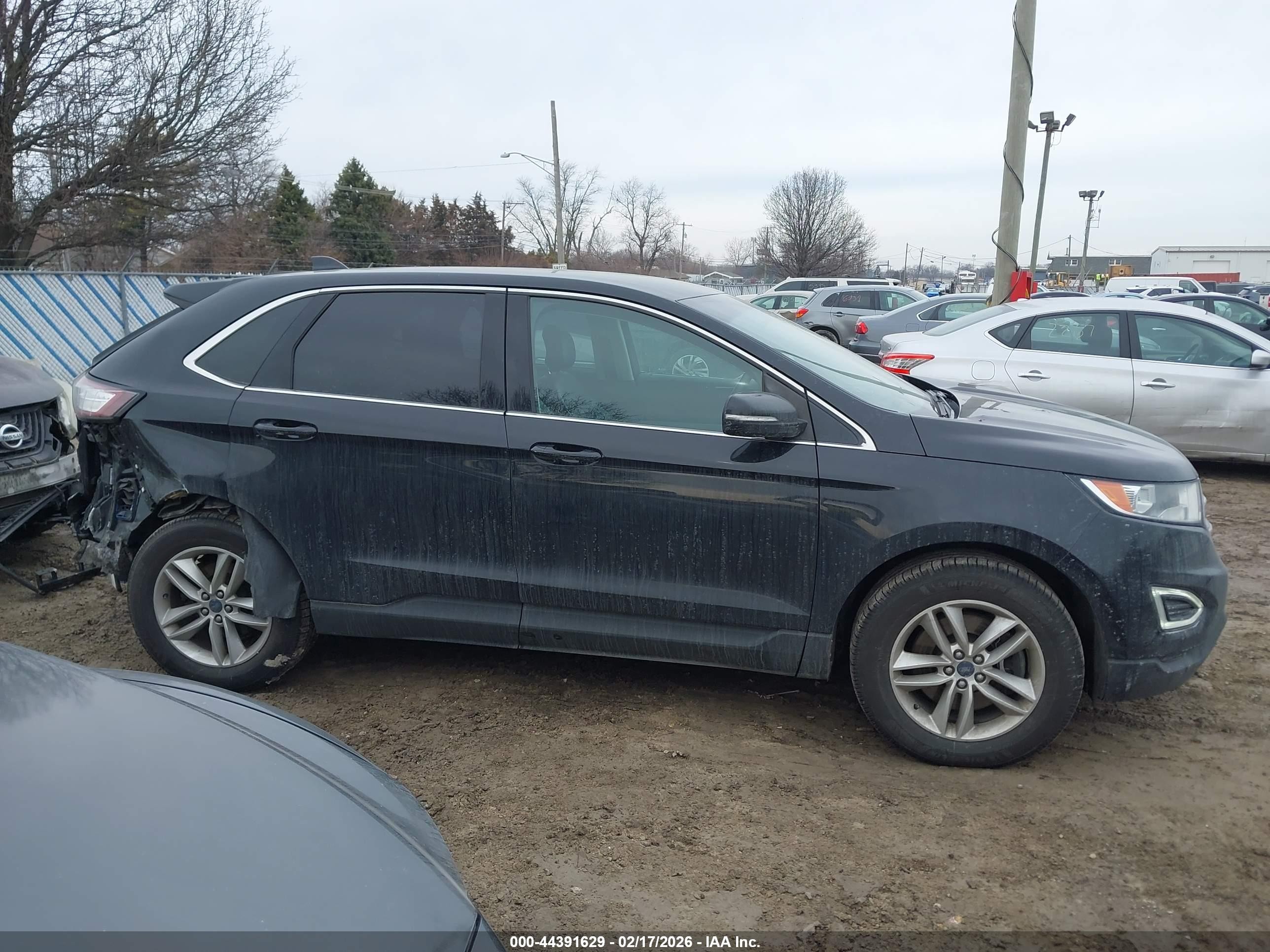 2017 Ford Edge Sel Black vin: 2FMPK4J80HBB82793