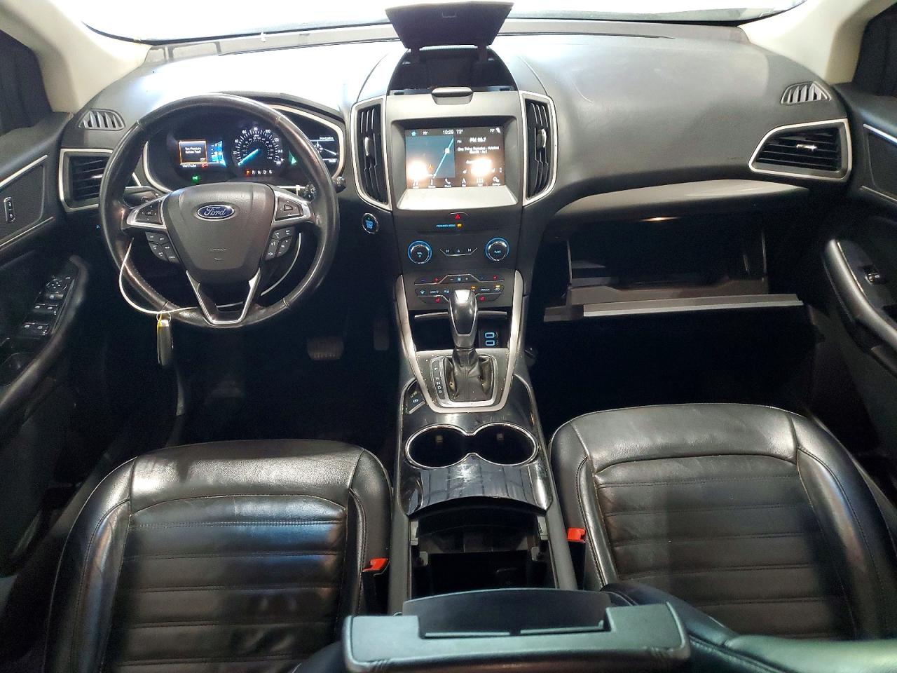 2017 Ford Edge Sel White vin: 2FMPK4J80HBC17977