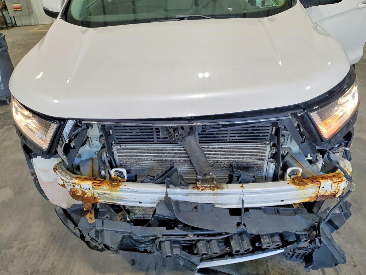 2017 Ford Edge Sel White vin: 2FMPK4J80HBC17977