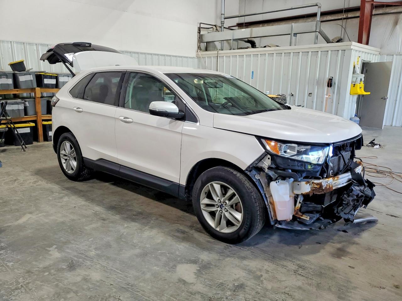 2017 Ford Edge Sel White vin: 2FMPK4J80HBC17977