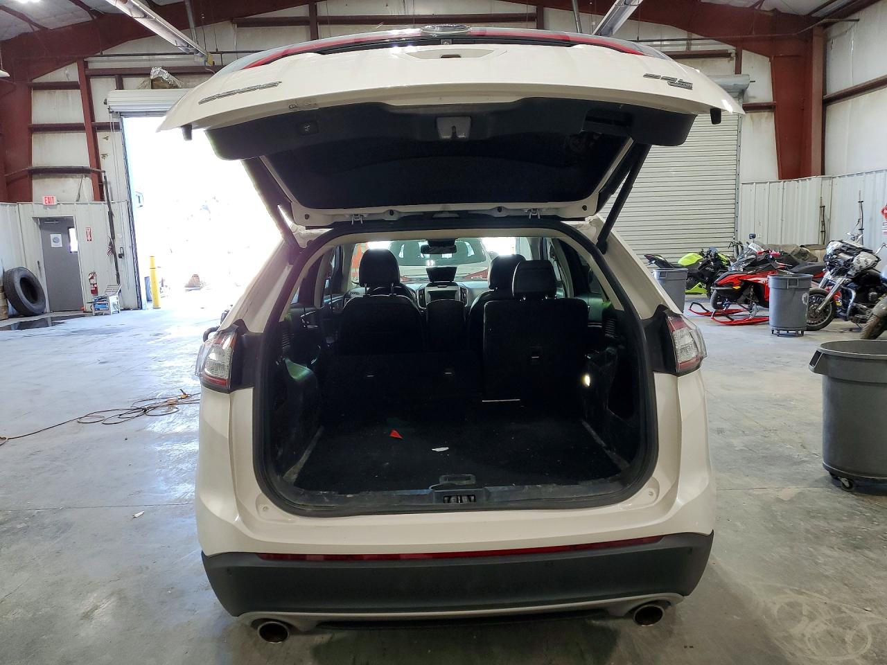 2017 Ford Edge Sel White vin: 2FMPK4J80HBC17977