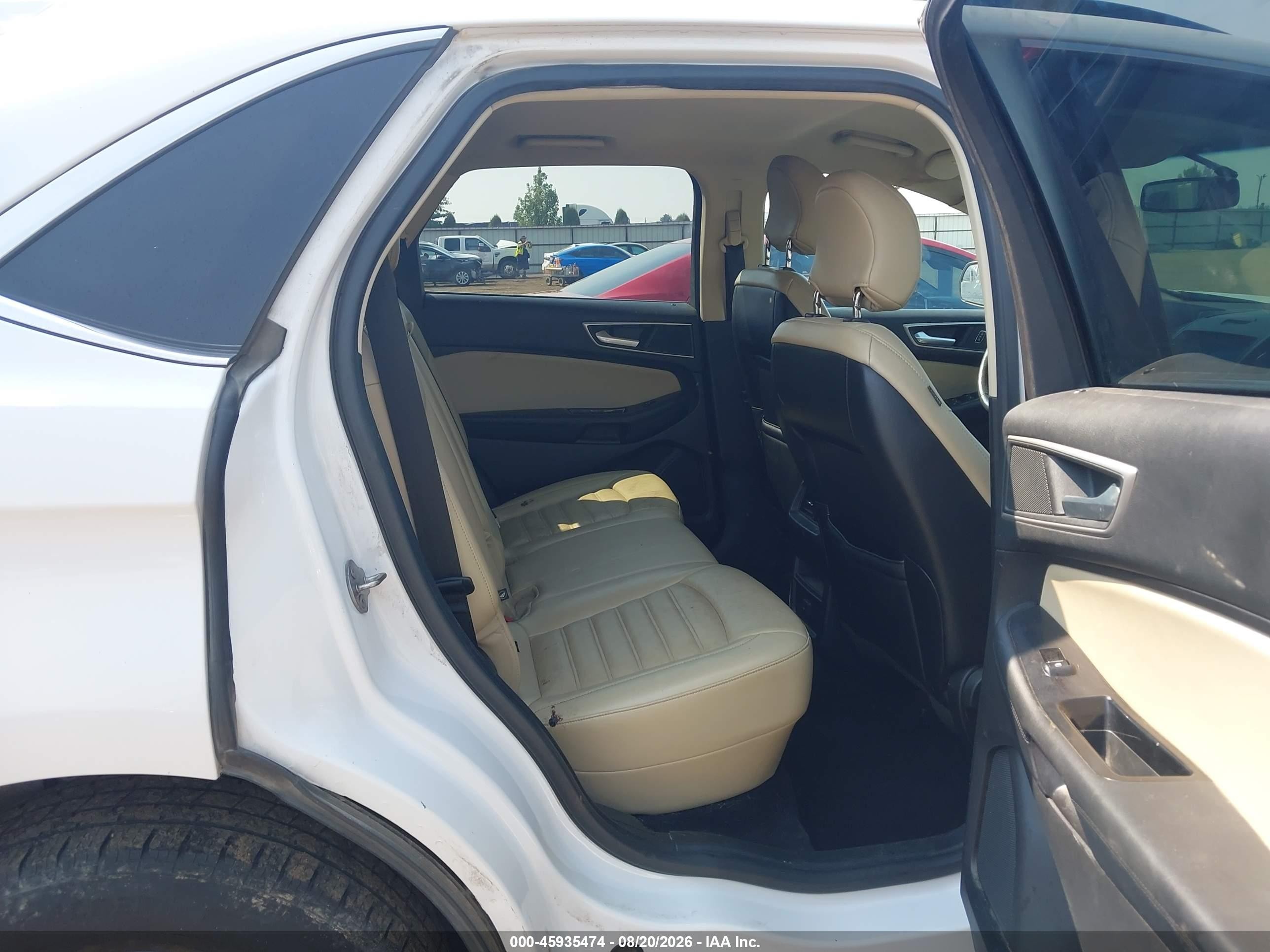 2018 Ford Edge Sel White vin: 2FMPK4J81JBB89810