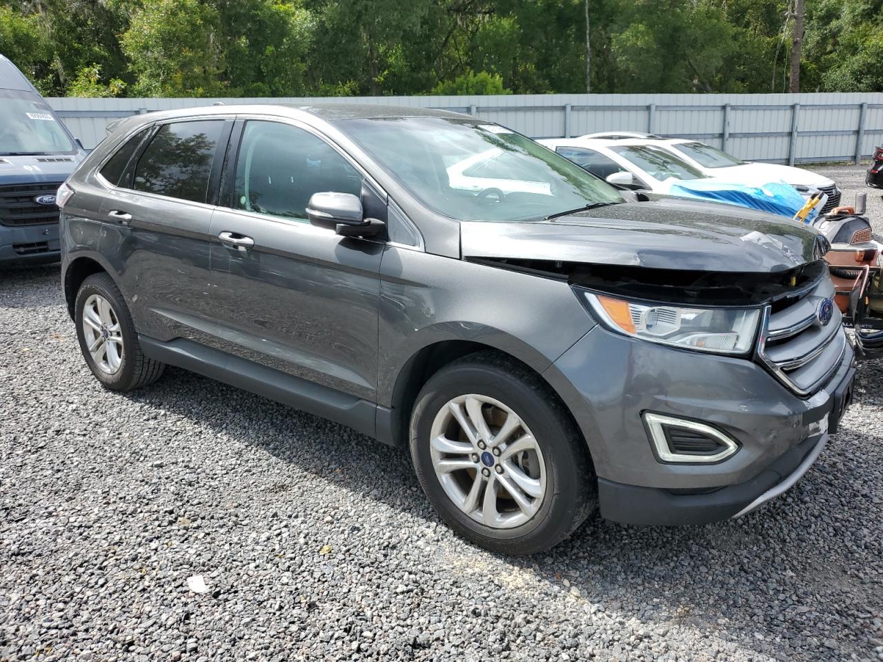 2017 Ford Edge Sel Серый vin: 2FMPK4J82HBB02815