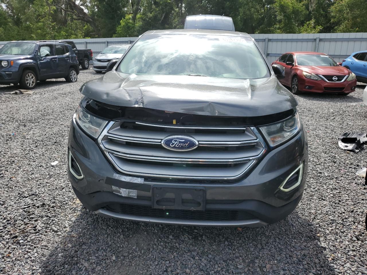 2017 Ford Edge Sel Серый vin: 2FMPK4J82HBB02815