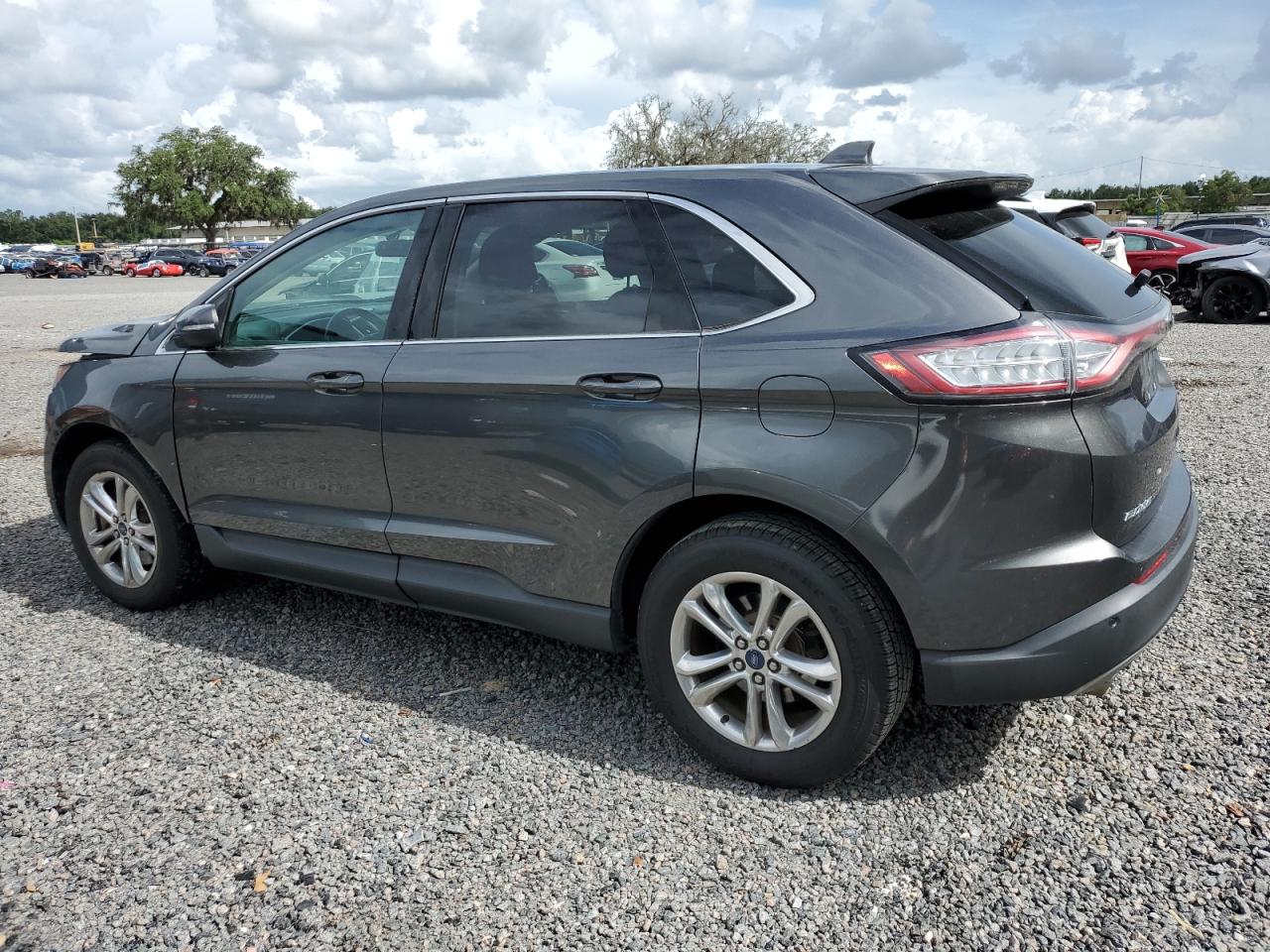 2017 Ford Edge Sel Серый vin: 2FMPK4J82HBB02815