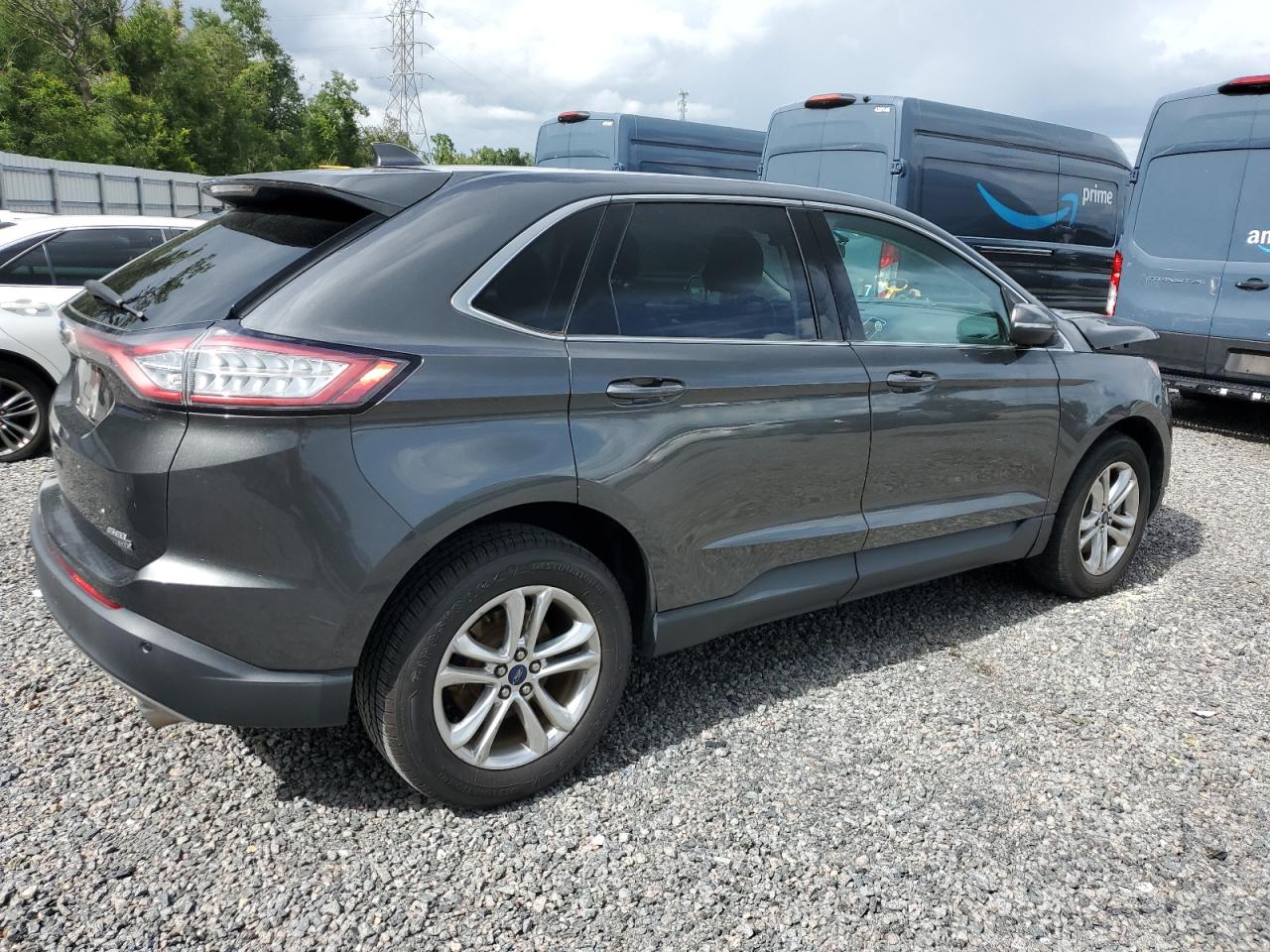 2017 Ford Edge Sel Серый vin: 2FMPK4J82HBB02815
