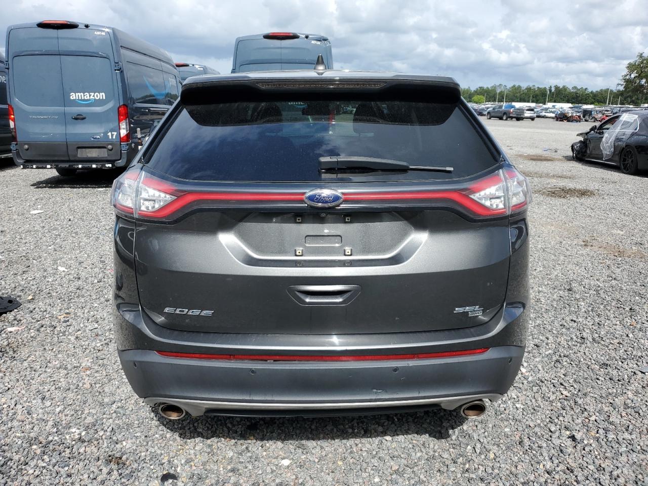 2017 Ford Edge Sel Серый vin: 2FMPK4J82HBB02815