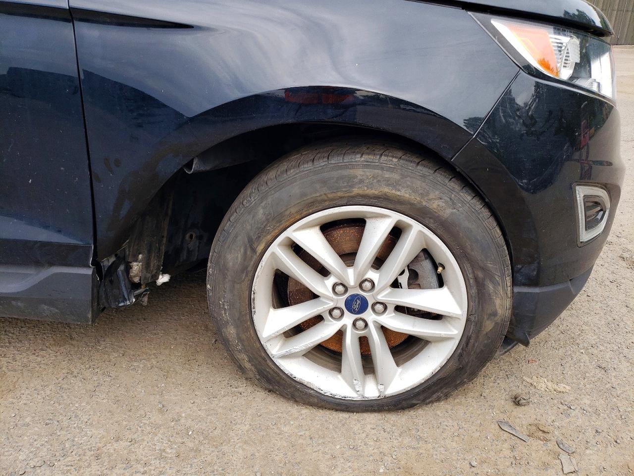 2016 Ford Edge Sel Черный vin: 2FMPK4J83GBB02188