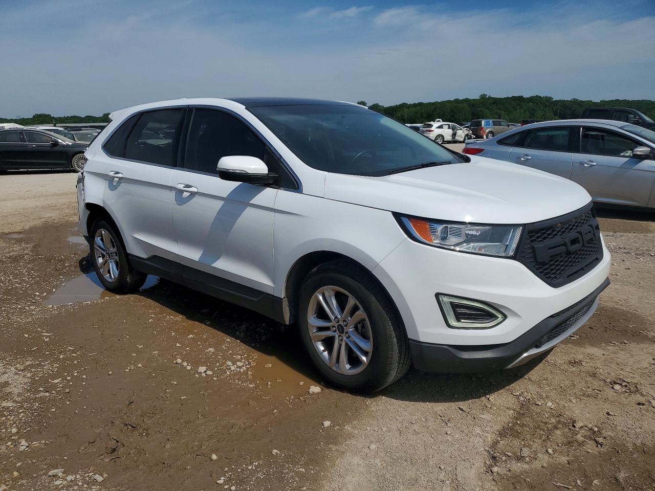 2016 Ford Edge Sel White vin: 2FMPK4J83GBB19671