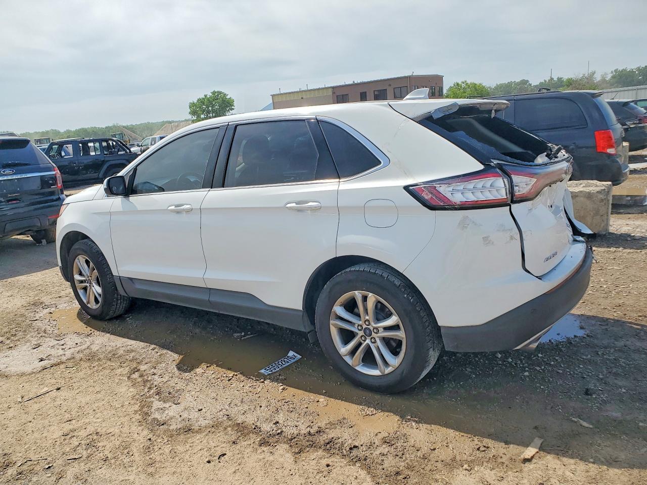 2016 Ford Edge Sel White vin: 2FMPK4J83GBB19671