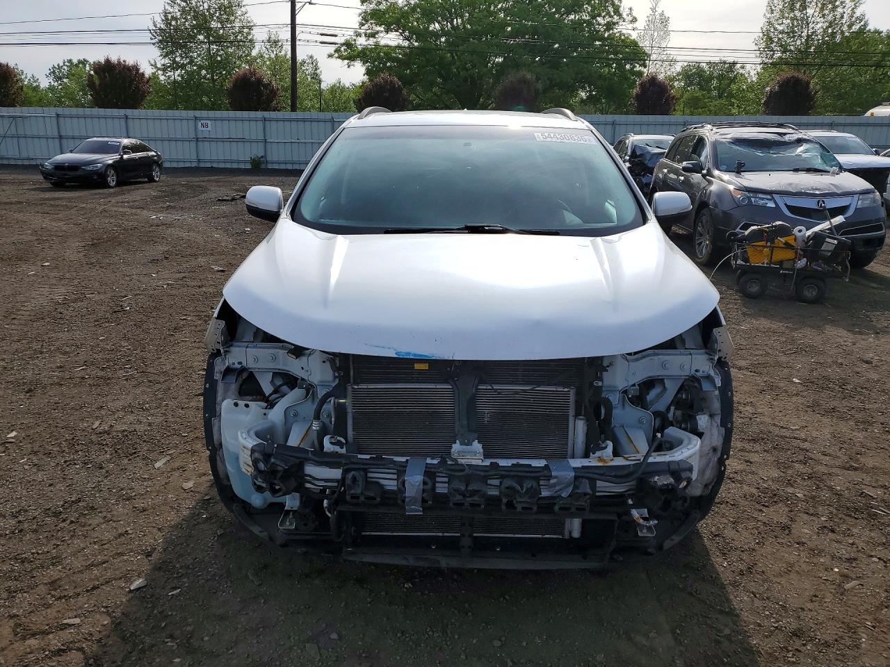2016 Ford Edge Sel White vin: 2FMPK4J83GBB46322