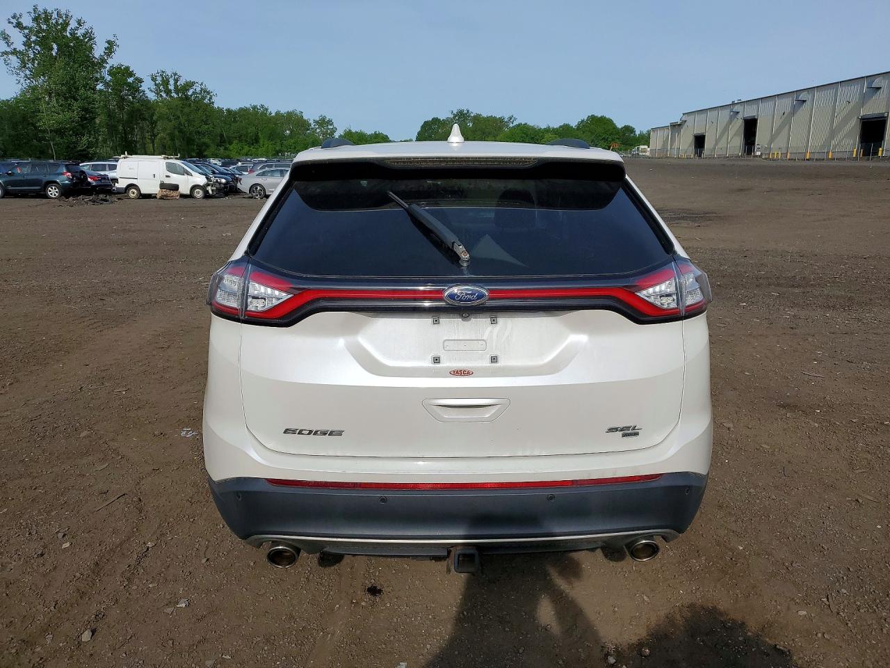 2016 Ford Edge Sel White vin: 2FMPK4J83GBB46322