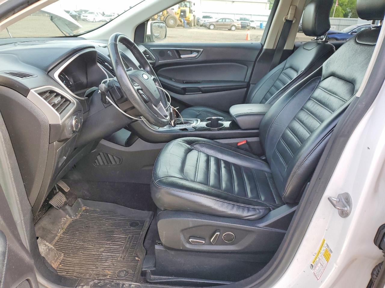 2016 Ford Edge Sel White vin: 2FMPK4J83GBB46322