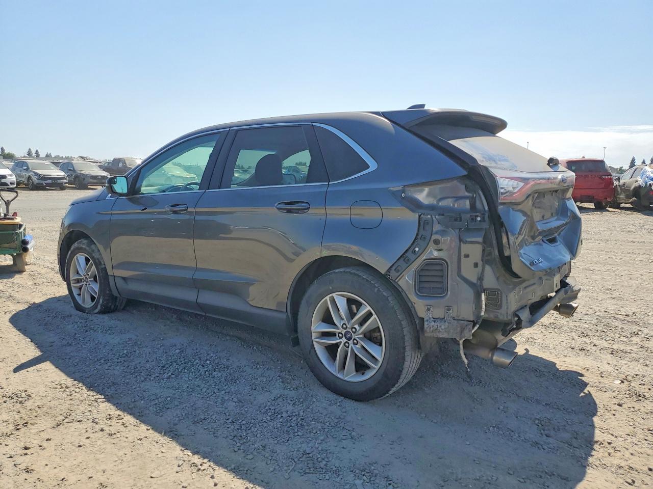 2018 Ford Edge Sel Gray vin: 2FMPK4J83JBB28586