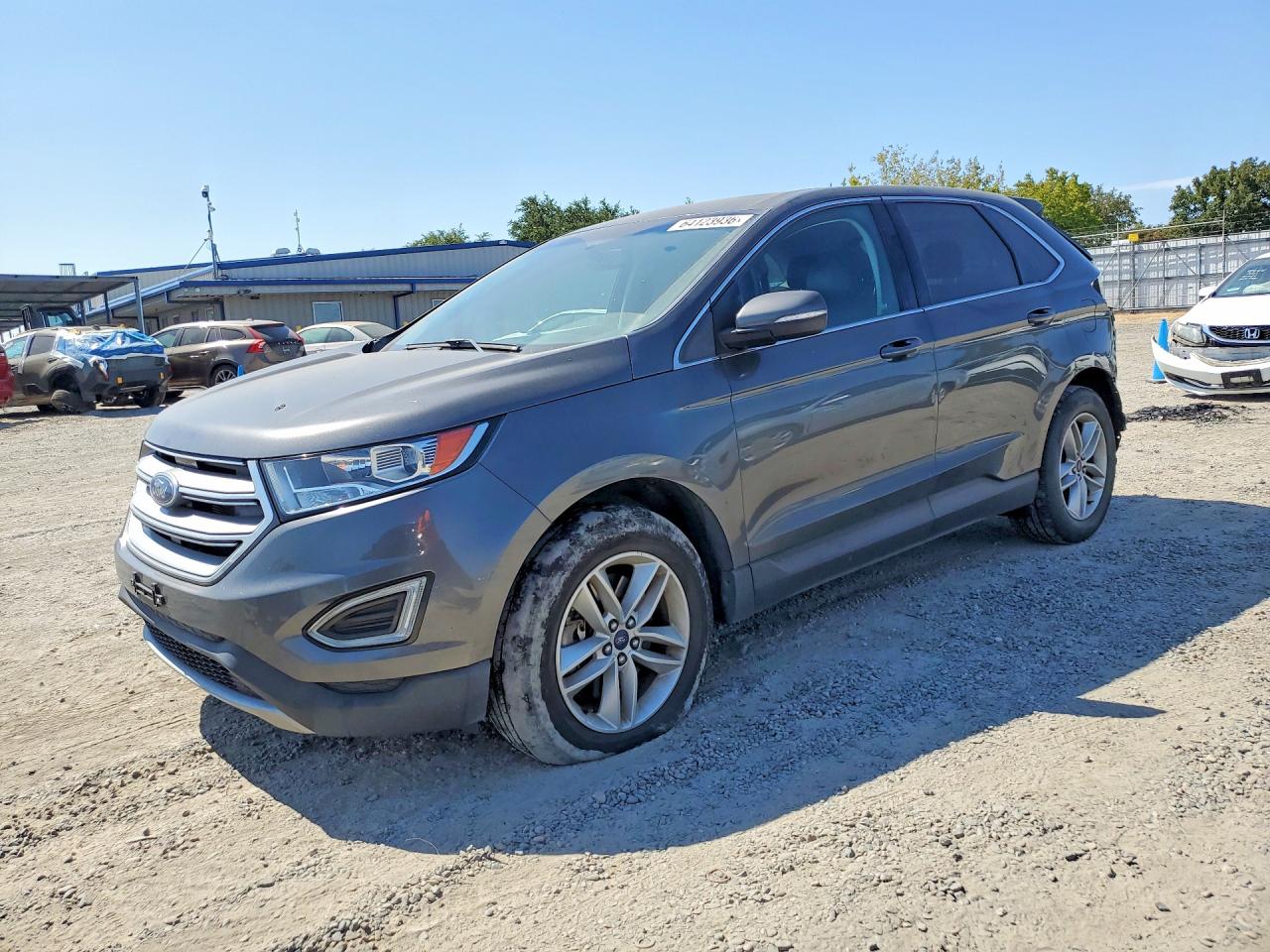 2018 Ford Edge Sel Gray vin: 2FMPK4J83JBB28586