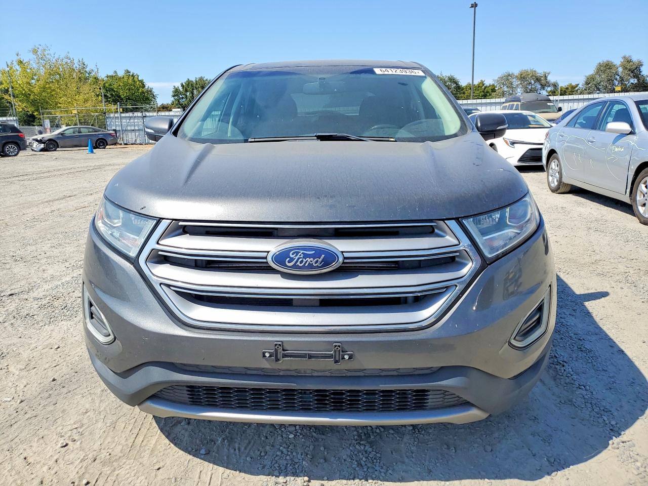 2018 Ford Edge Sel Gray vin: 2FMPK4J83JBB28586