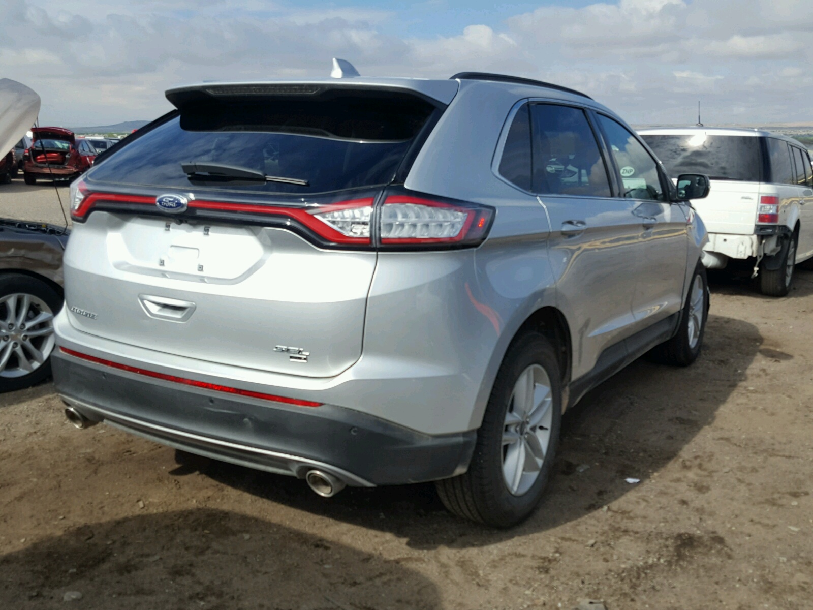 2018 Ford Edge Sel Серебряный vin: 2FMPK4J83JBC15873