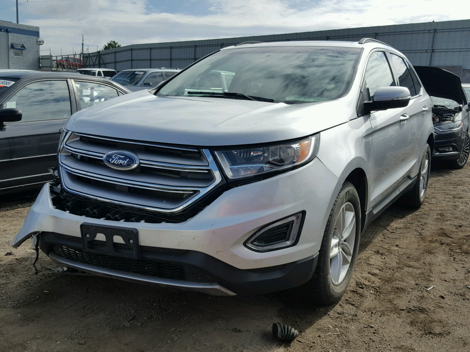 2018 Ford Edge Sel Серебряный vin: 2FMPK4J83JBC15873