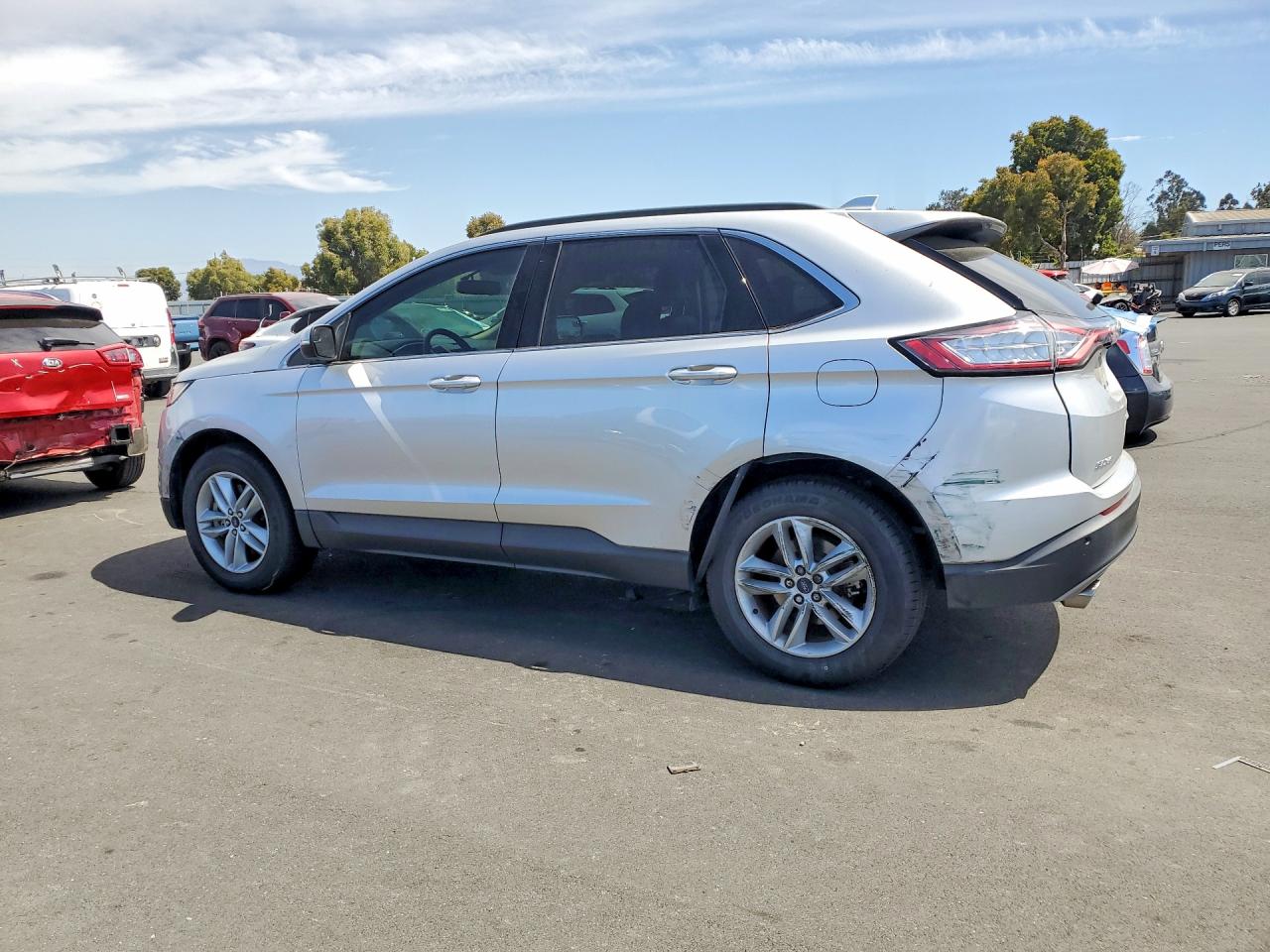 2018 Ford Edge Sel Серебряный vin: 2FMPK4J83JBC15873