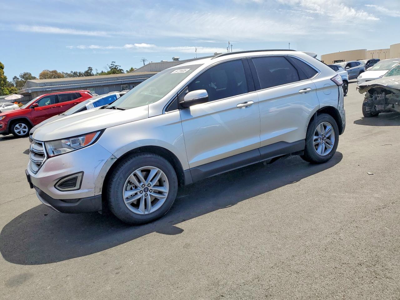 2018 Ford Edge Sel Серебряный vin: 2FMPK4J83JBC15873