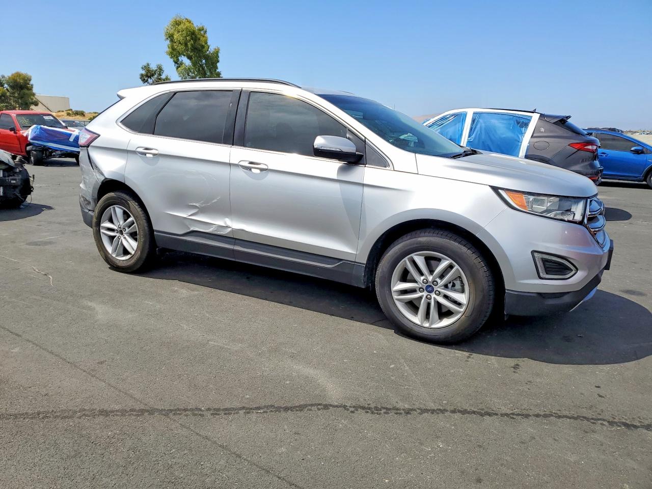 2018 Ford Edge Sel Серебряный vin: 2FMPK4J83JBC15873
